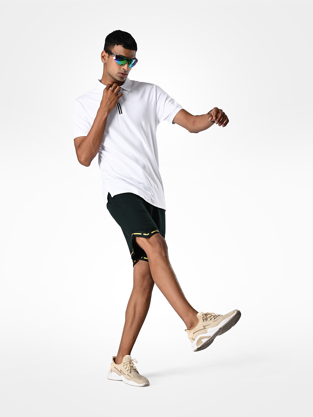 Supa Comfortable White Polo Cotton T-shirt (5)