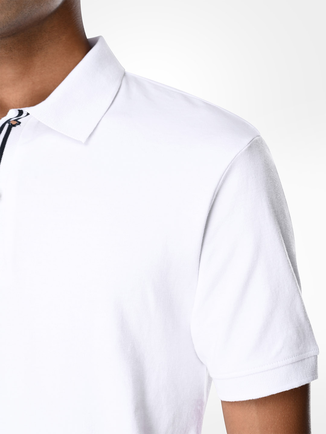 Supa Comfortable White Polo Cotton T-shirt (7)