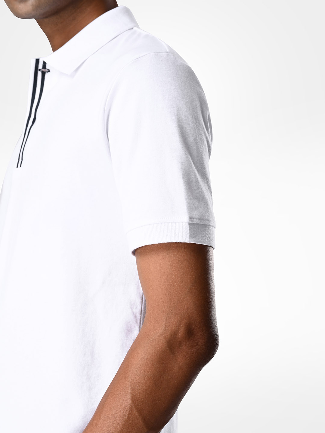 Supa Comfortable White Polo Cotton T-shirt (9)