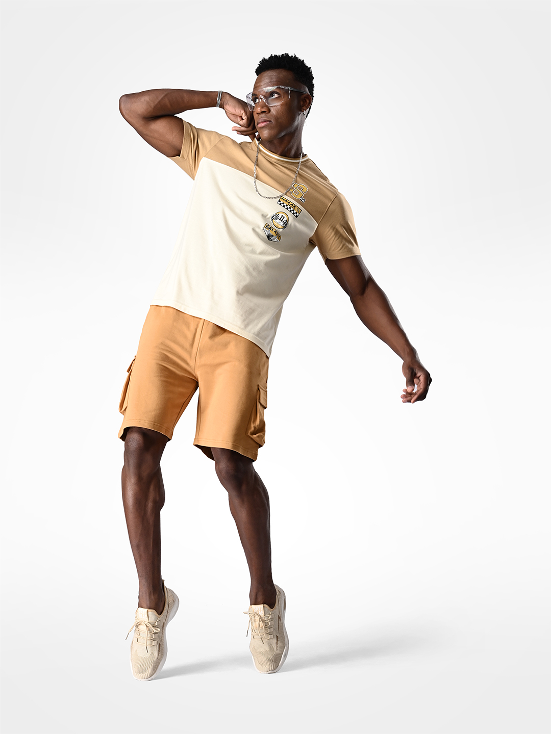 Supa Dual Tone Khakhi Beige T-shirt (7)