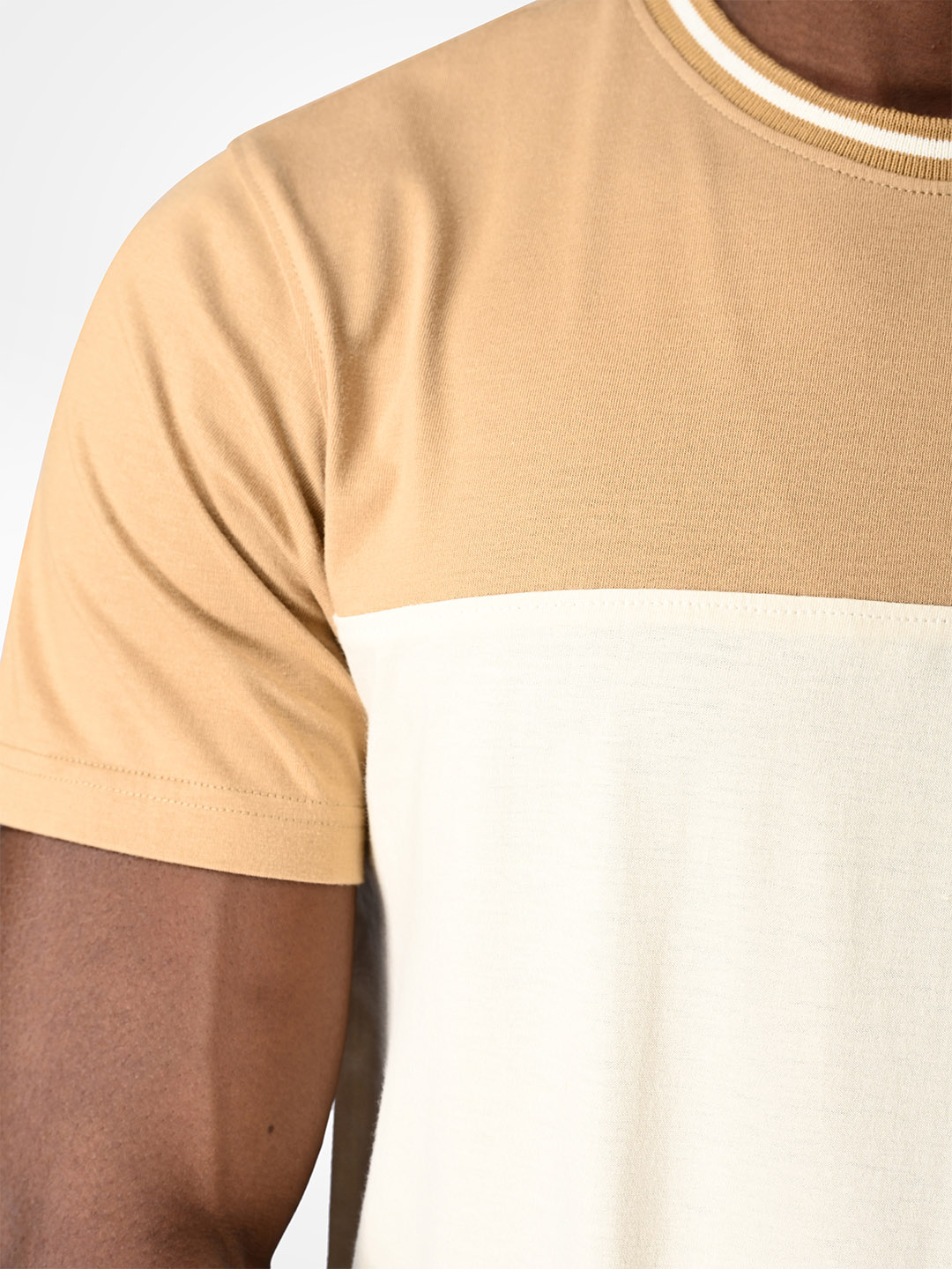 Supa Dual Tone Khakhi Beige T-shirt (6)