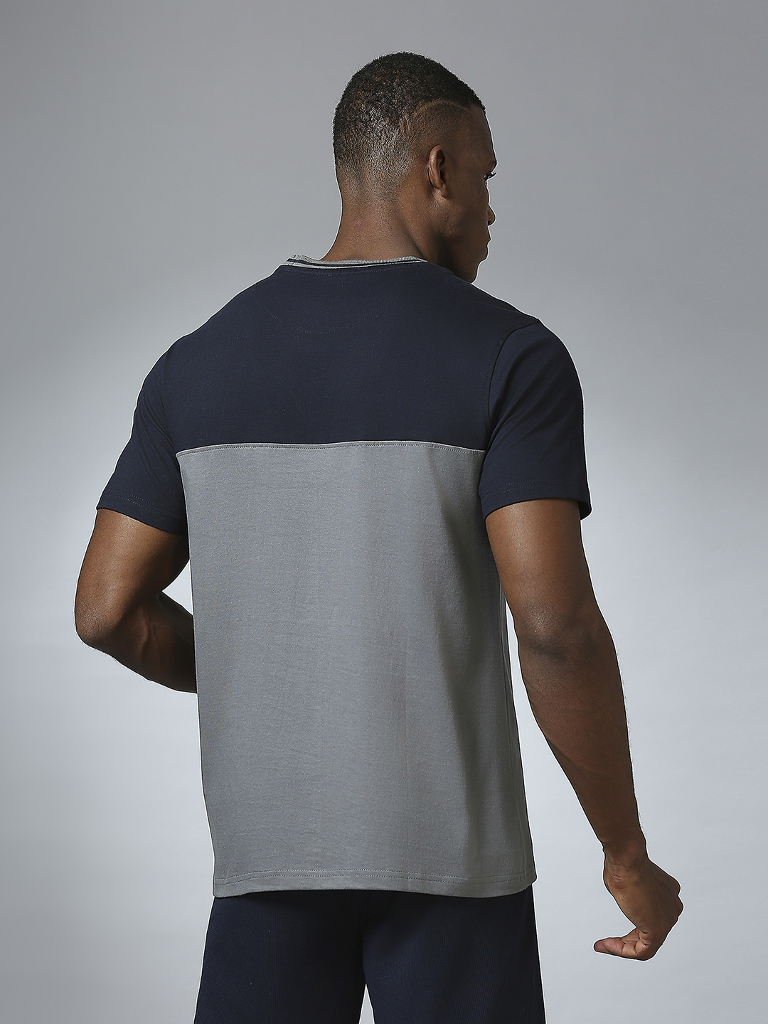 Supa Dual Tone Navy Grey T-shirt (4)
