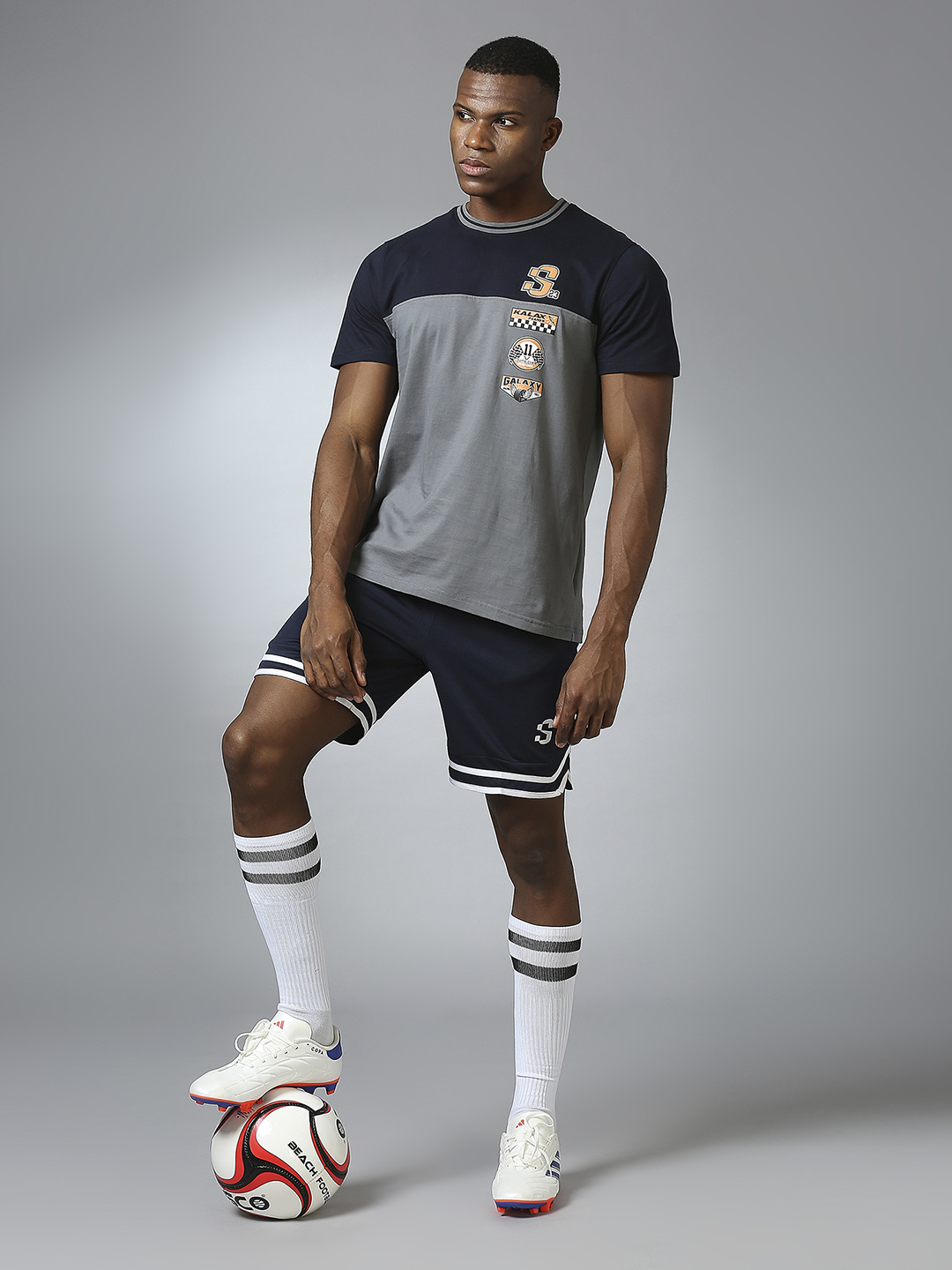 Supa Dual Tone Navy Grey T-shirt (6)
