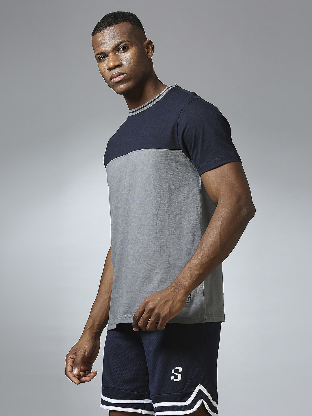Supa DUO Core Grey Navy T-shirt (2)