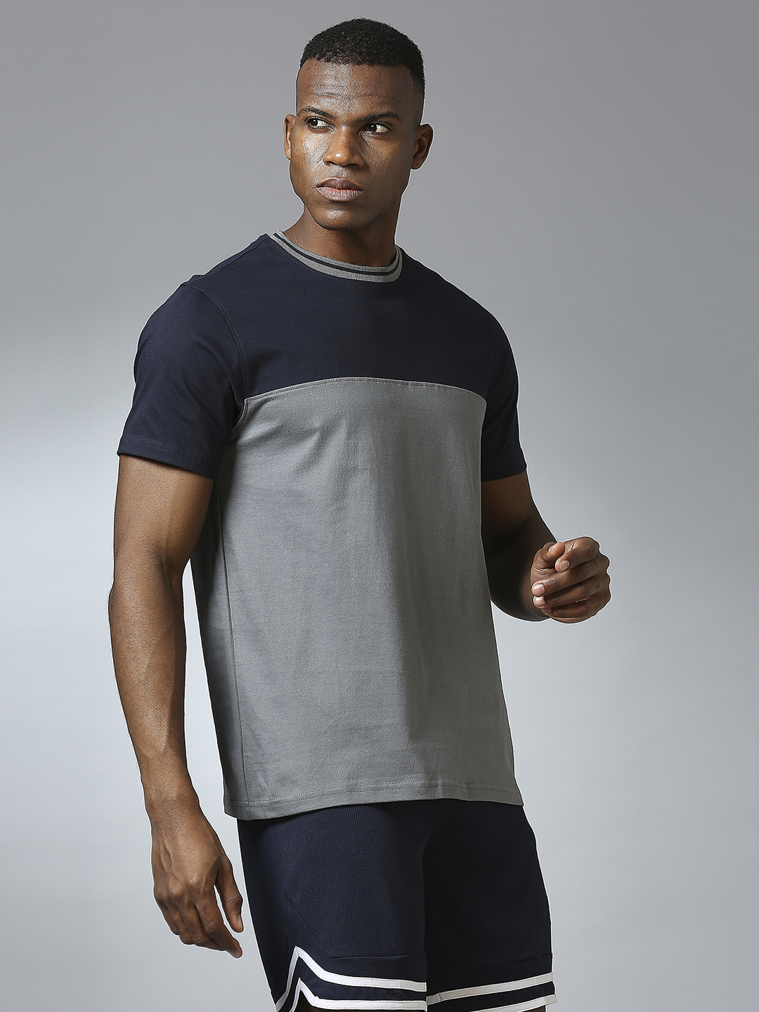 Supa DUO Core Grey Navy T-shirt (3)