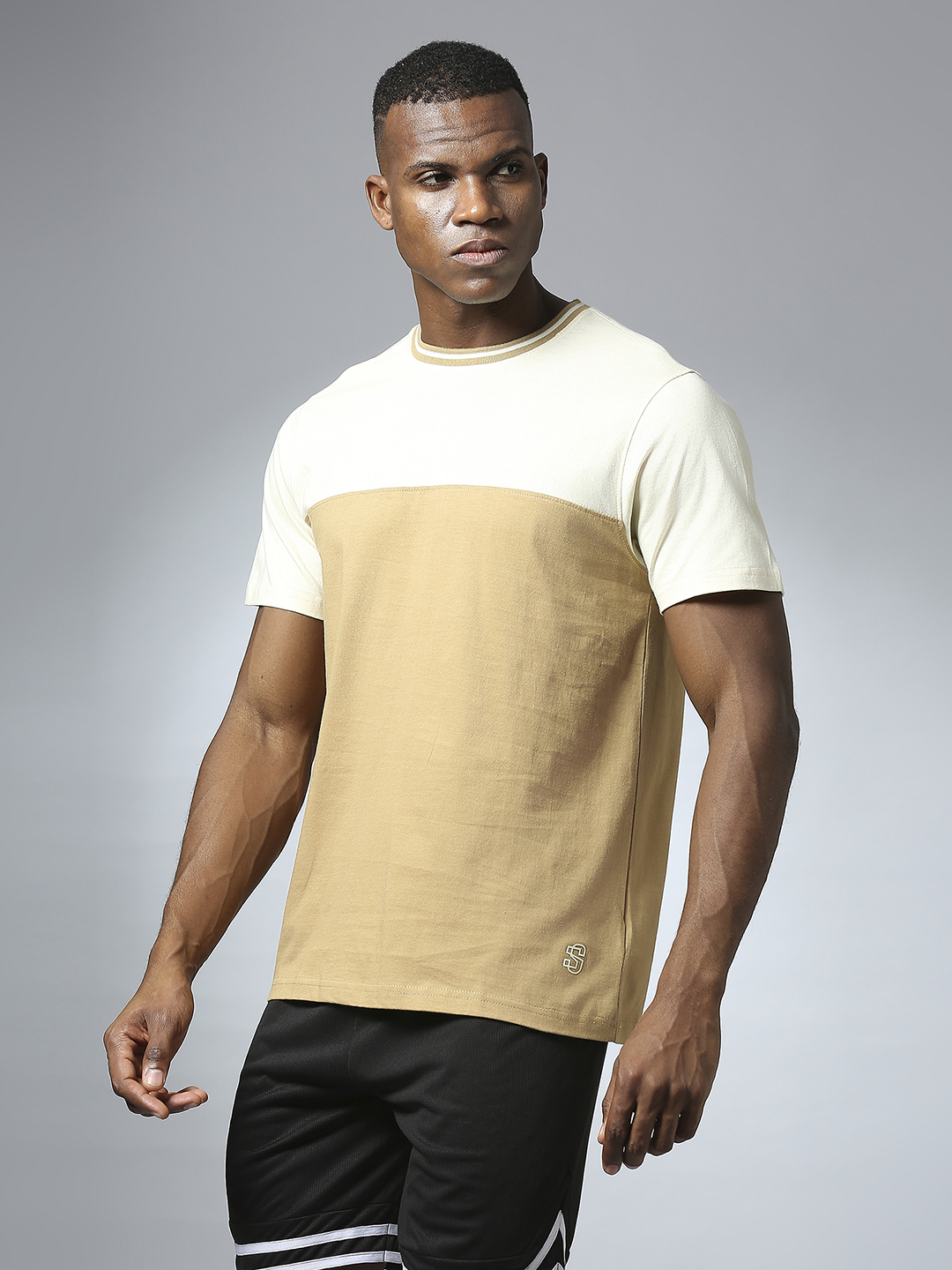 Supa DUO Core Khakhi Bone T-shirt (2)
