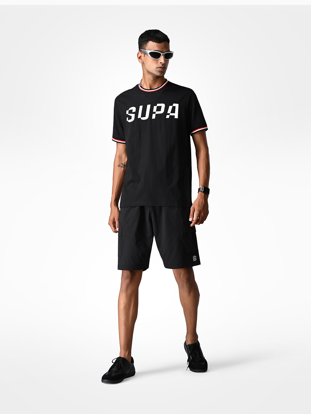 Supa Elevated Core Printed Black T-shirt (7)
