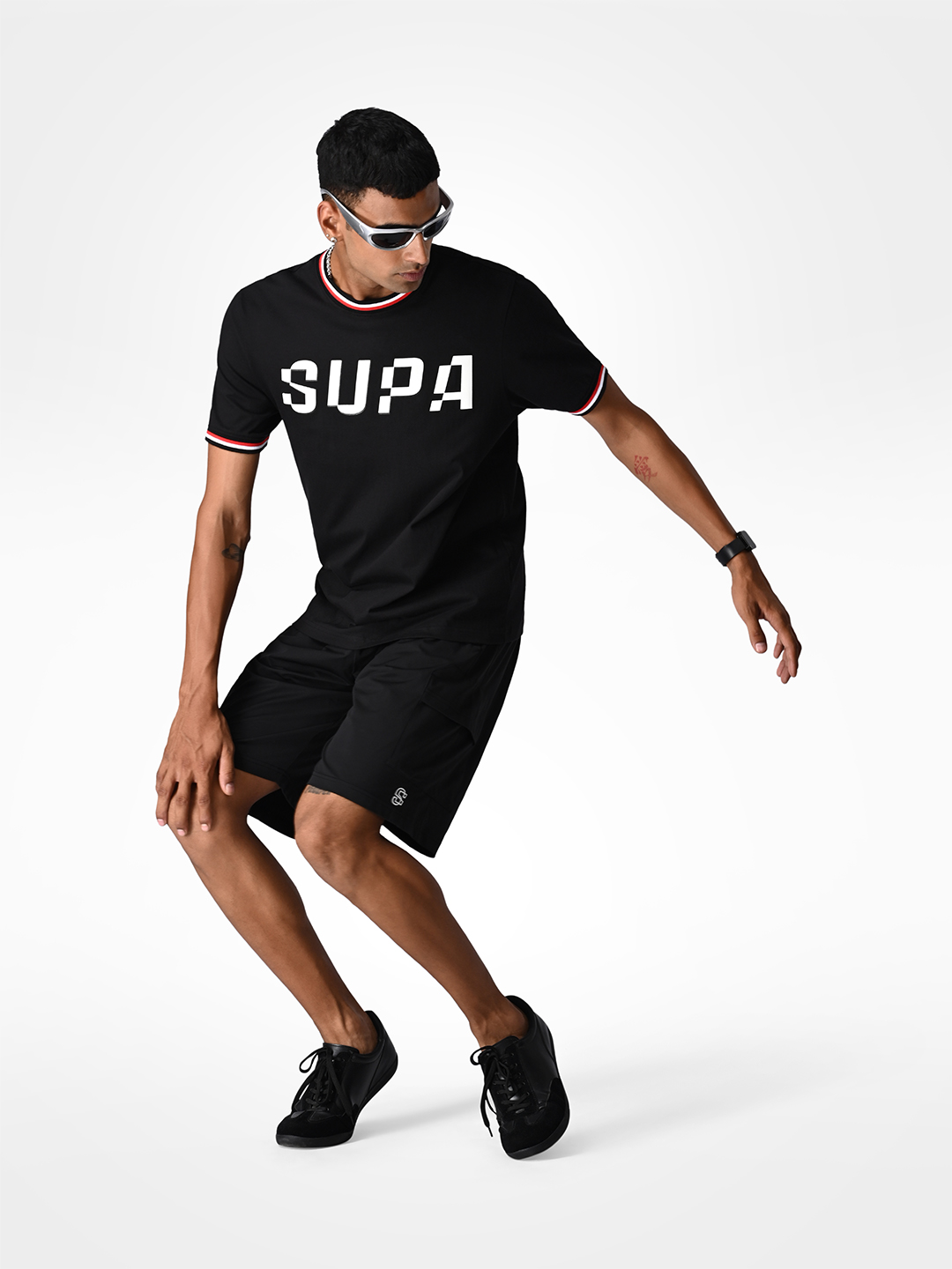 Supa Elevated Core Printed Black T-shirt (8)