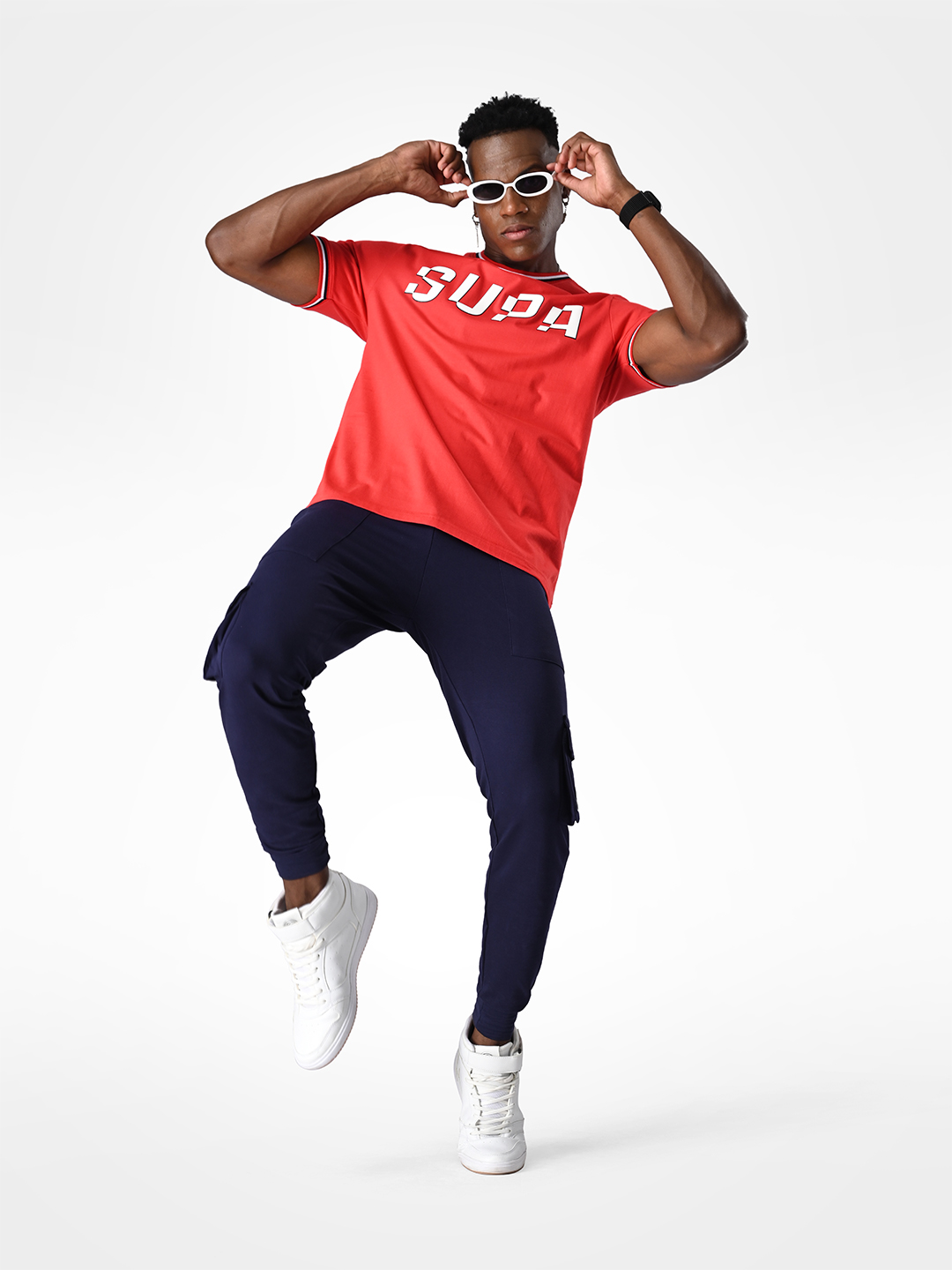 Supa Elevated Core Printed Red T-shirt (8)