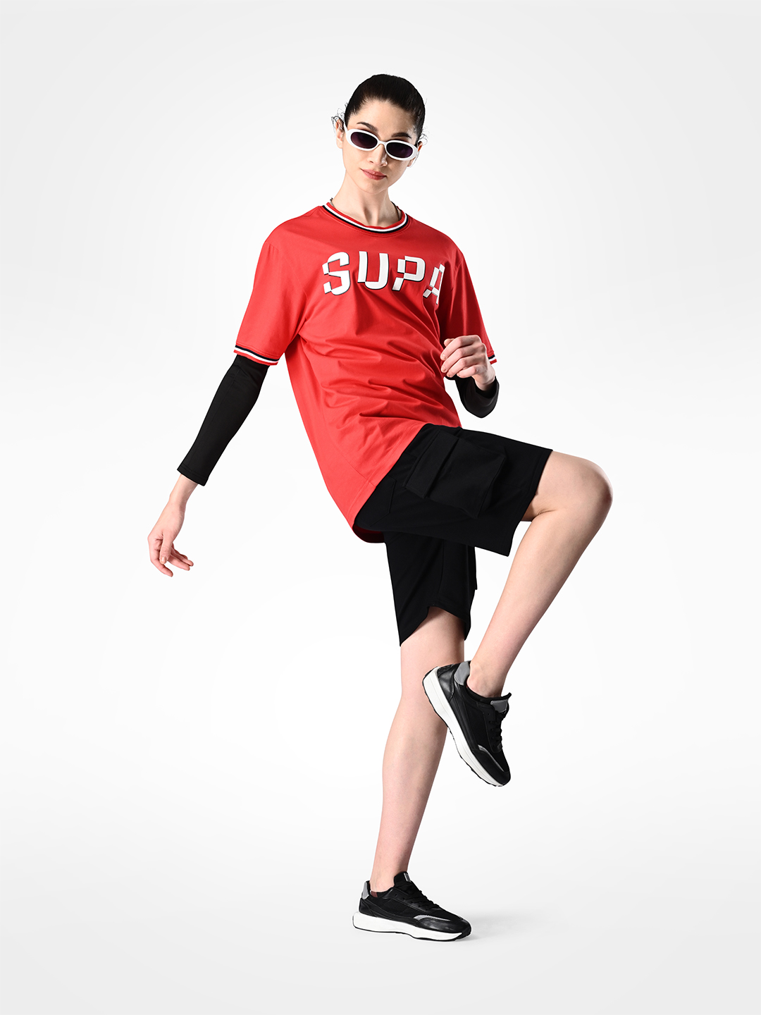 Supa Elevated Core Printed Red T-shirt (9)