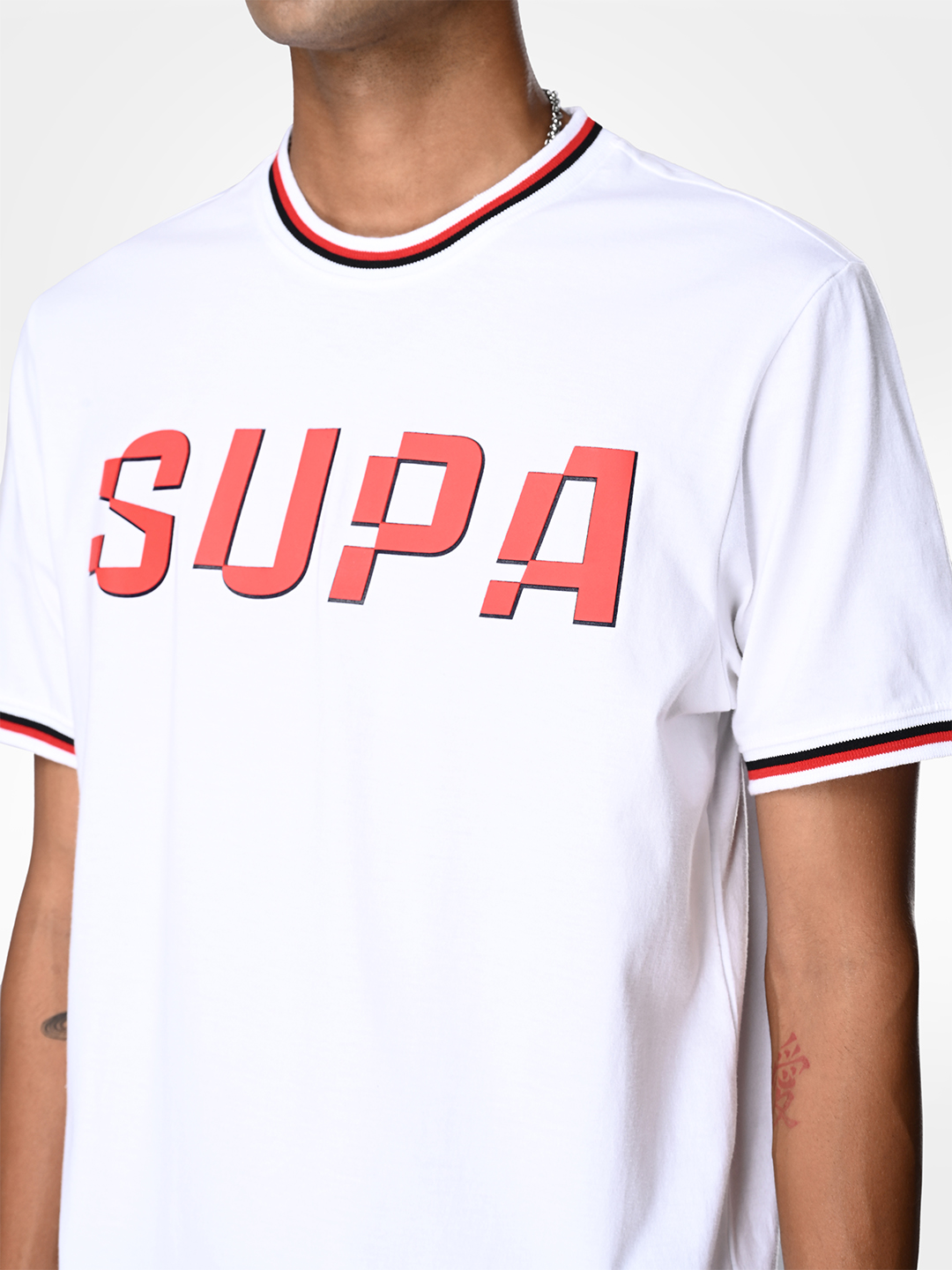 Supa Elevated Core Printed White T-shirt (4)