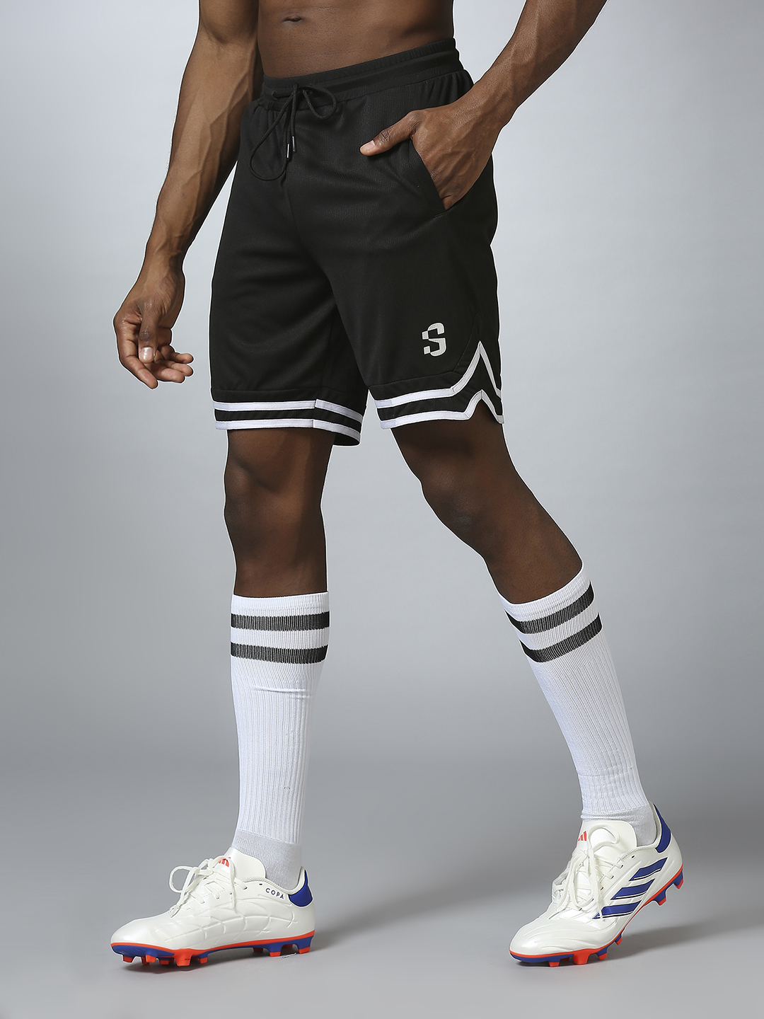 Game.Day Black Sporty Shorts