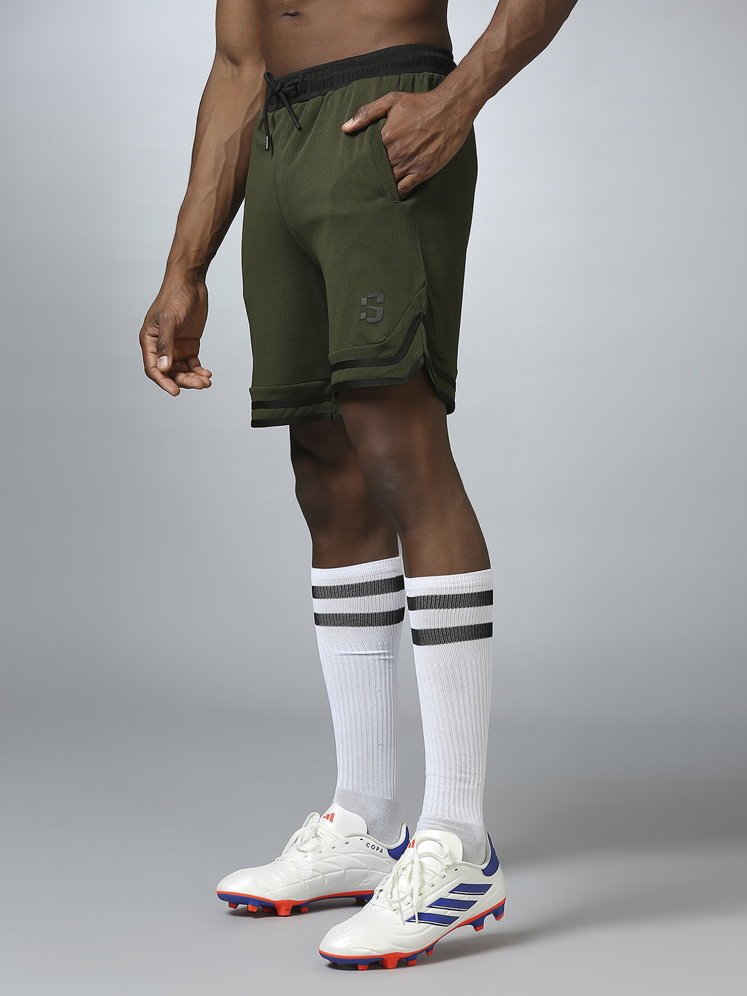 Supa Game.Day Olive GreenSporty Shorts (1)