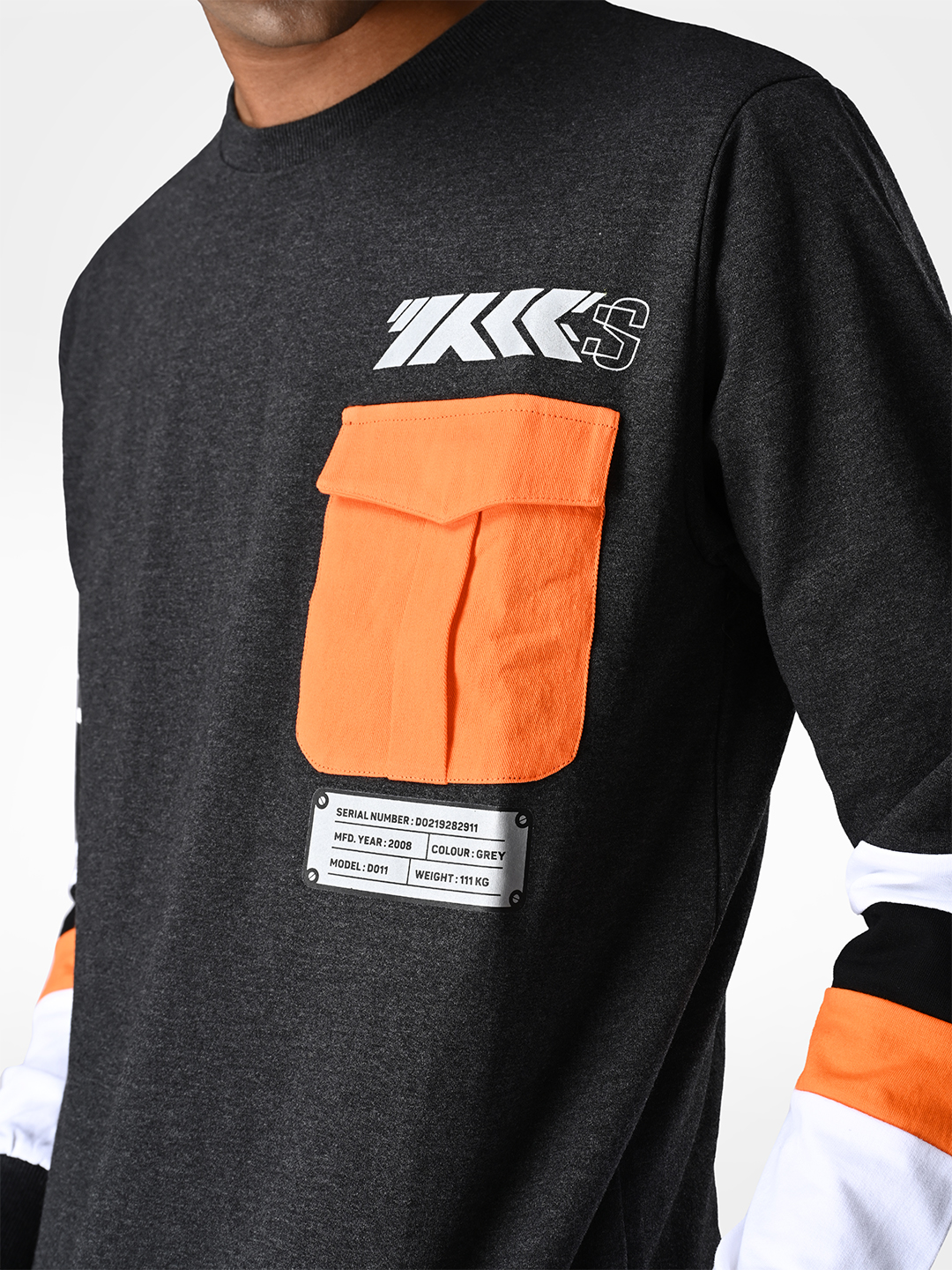 Supa Grey Crew Neck Typography Racing Sweatshirt (5)