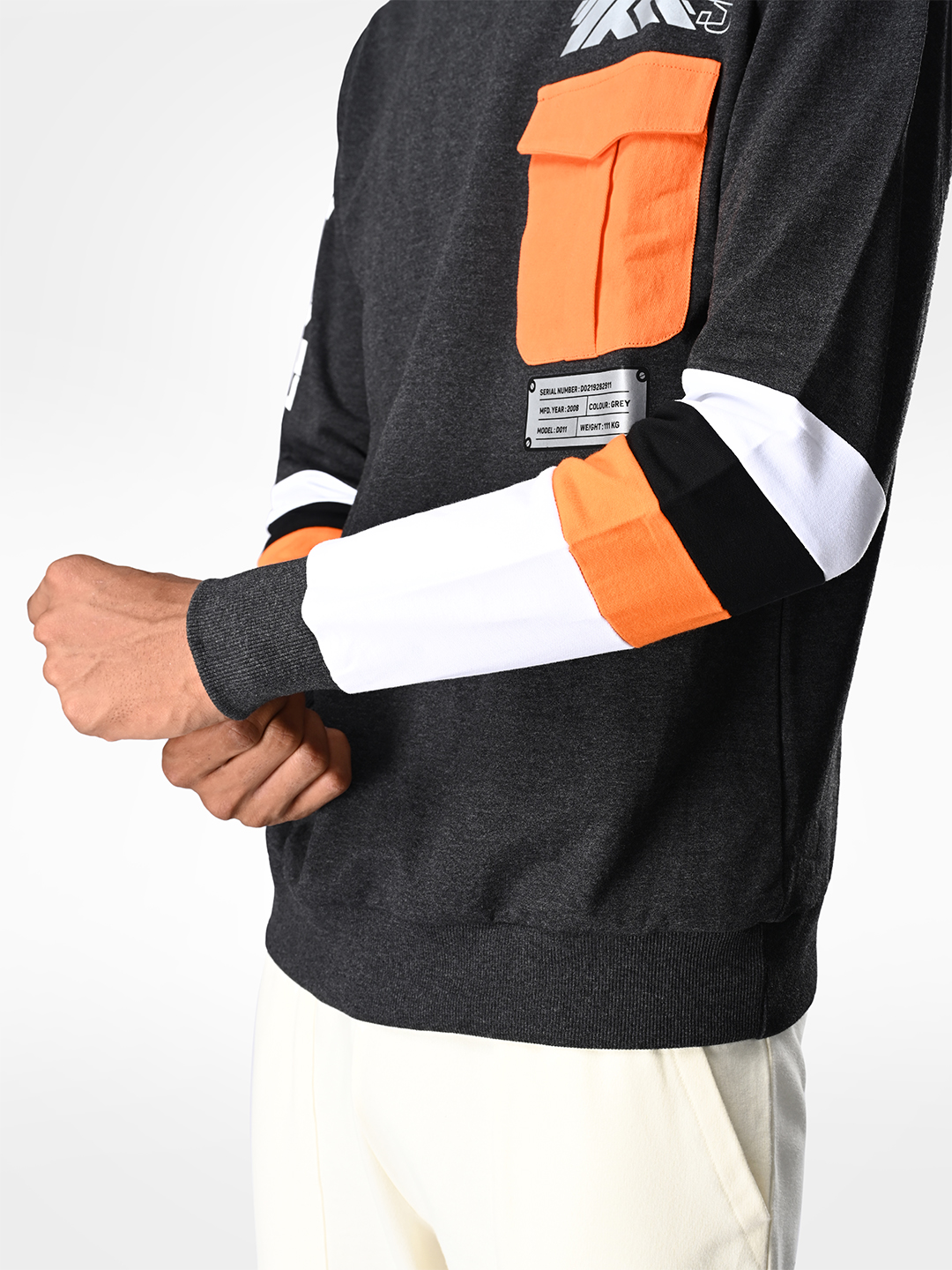 Supa Grey Crew Neck Typography Racing Sweatshirt (6)