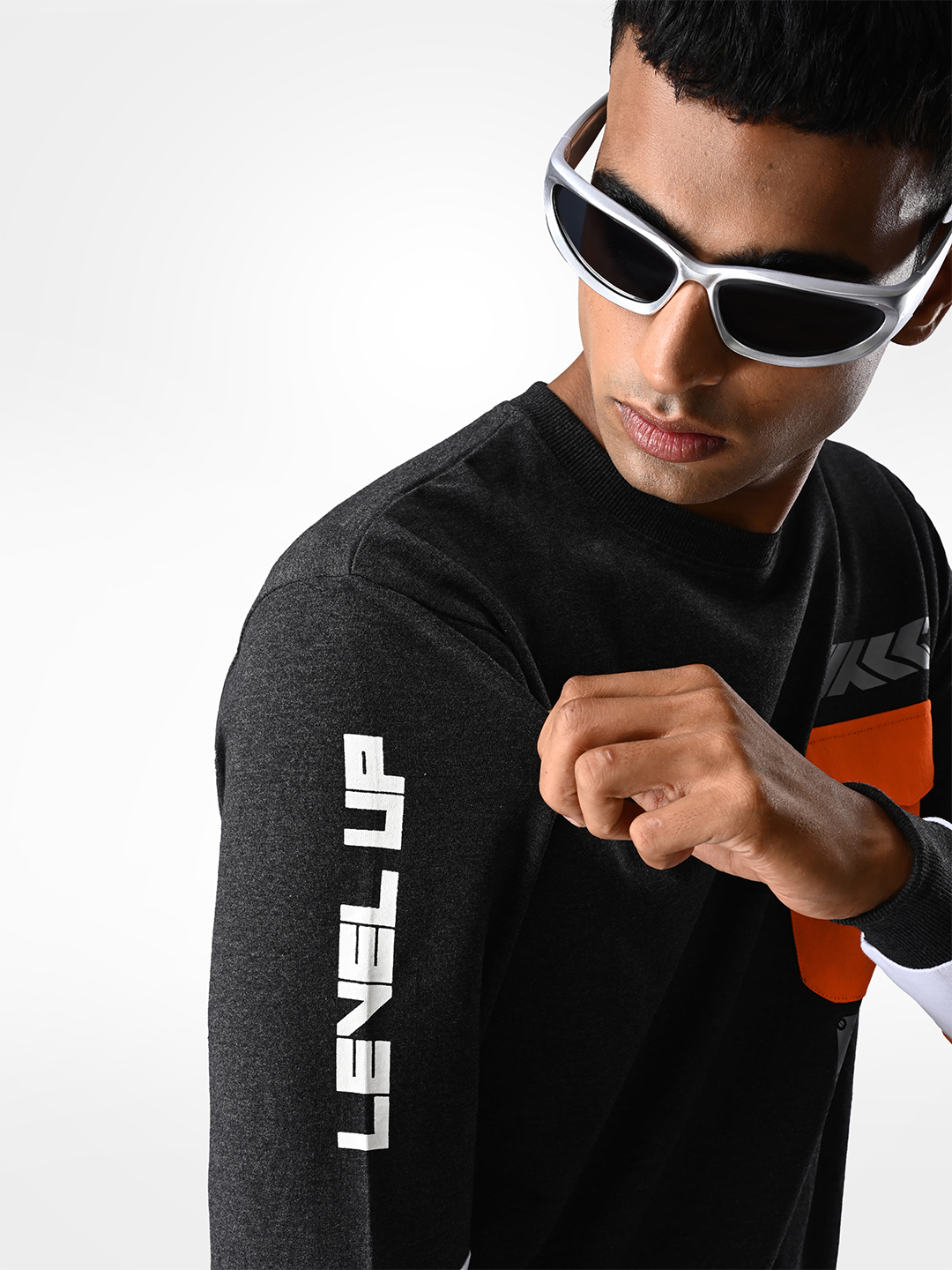 Supa Grey Crew Neck Typography Racing Sweatshirt (7)