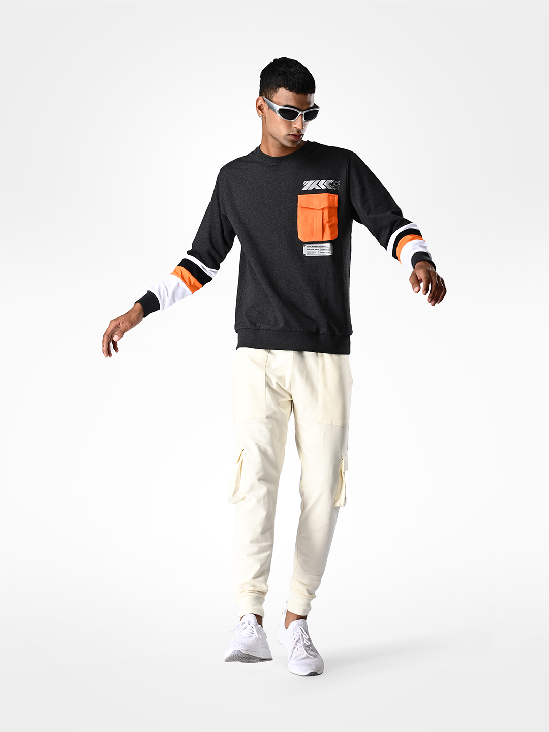 Supa Grey Crew Neck Typography Racing Sweatshirt (8)