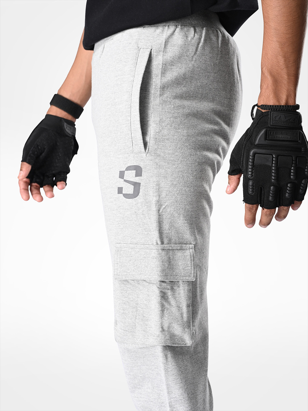 Supa Grey Melange Racing Joggers (3)