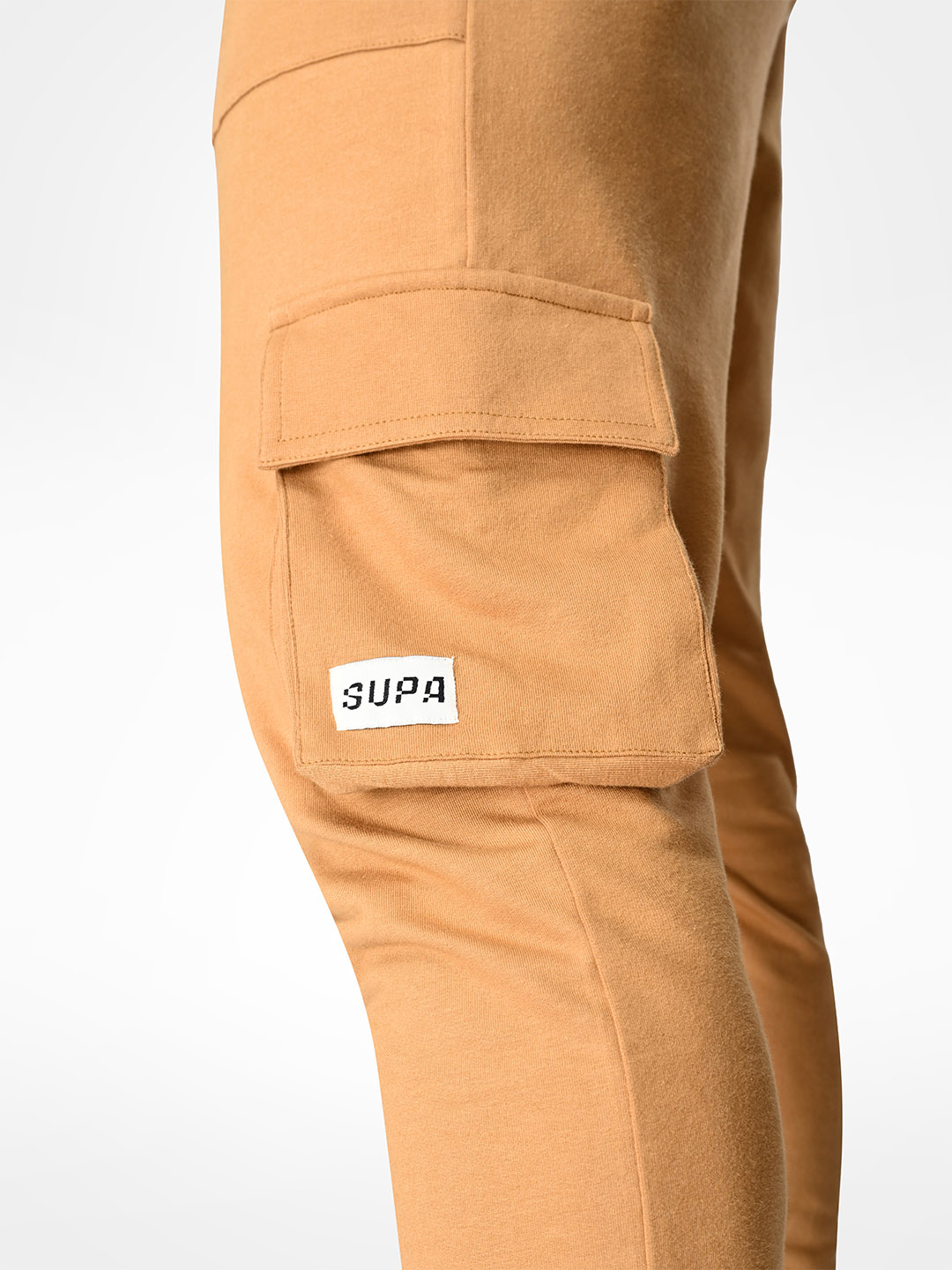 Supa Khakhi Logo Printed Joggers (8)