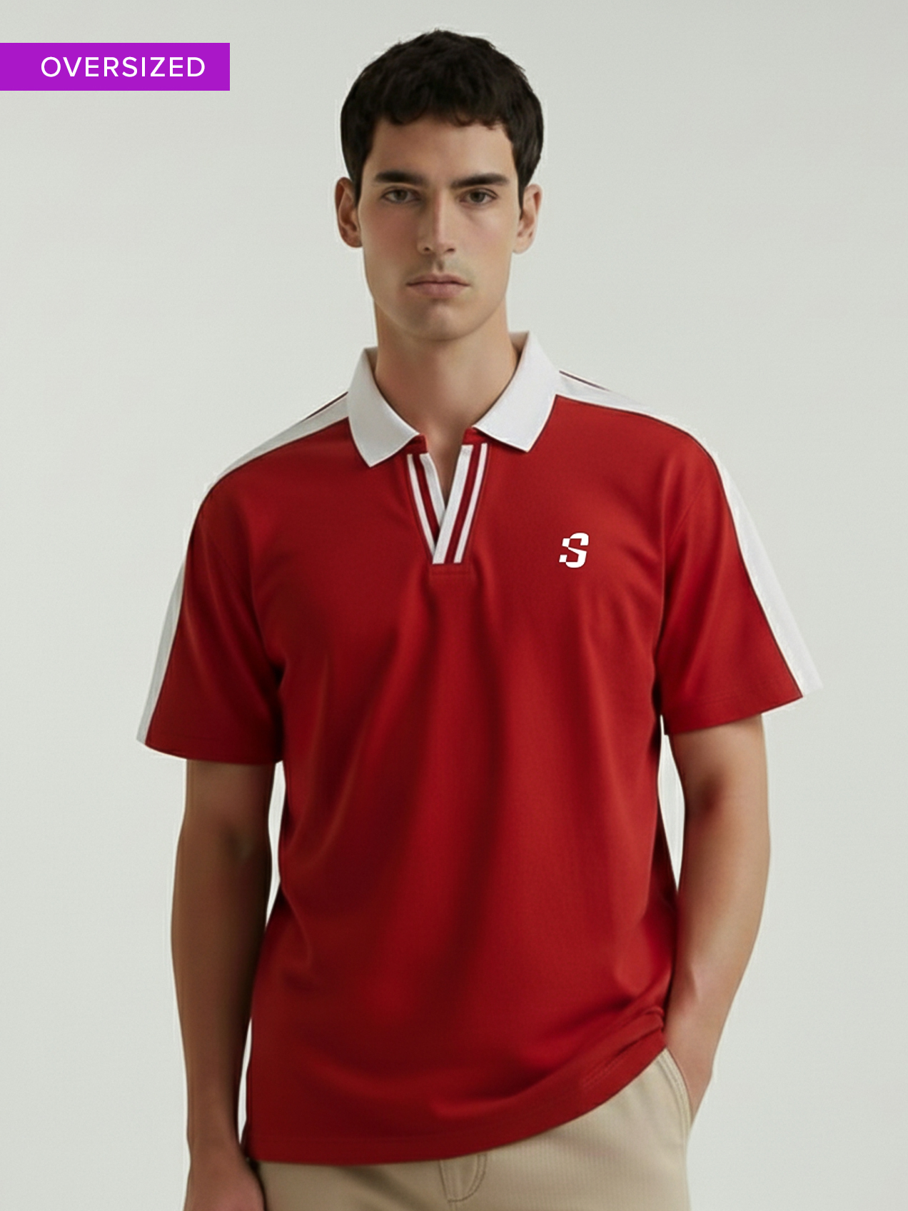 Supa League Varsity Red Polo T-shirt