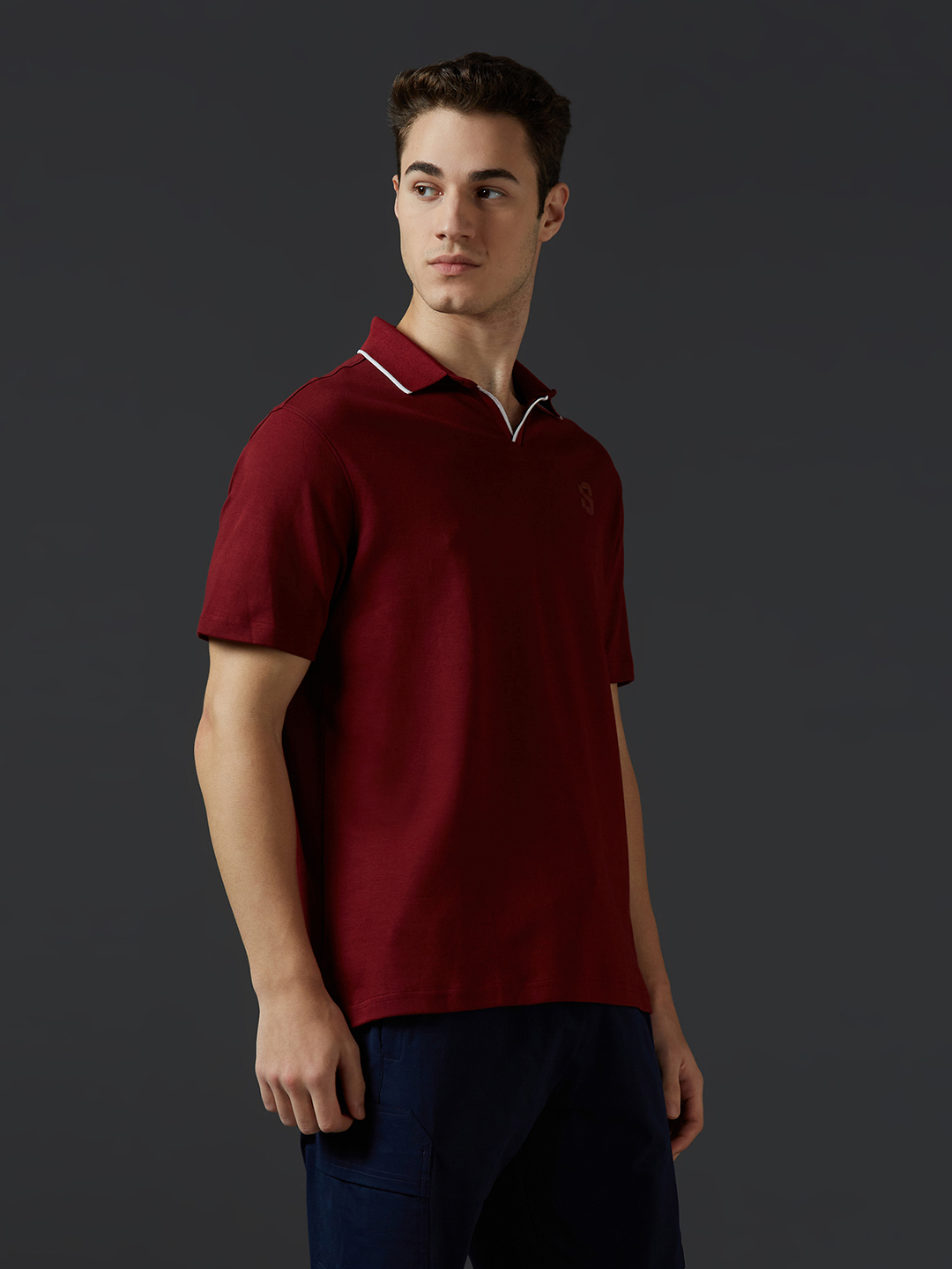 Supa Maroon Polo T-shirt (3)