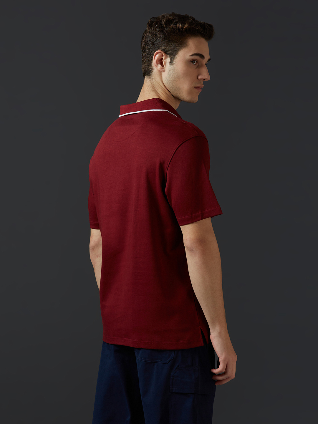 Supa Maroon Polo T-shirt (4)