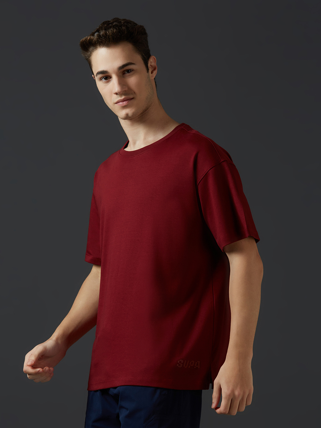 Supa MAROON R/N T-shirt (2)