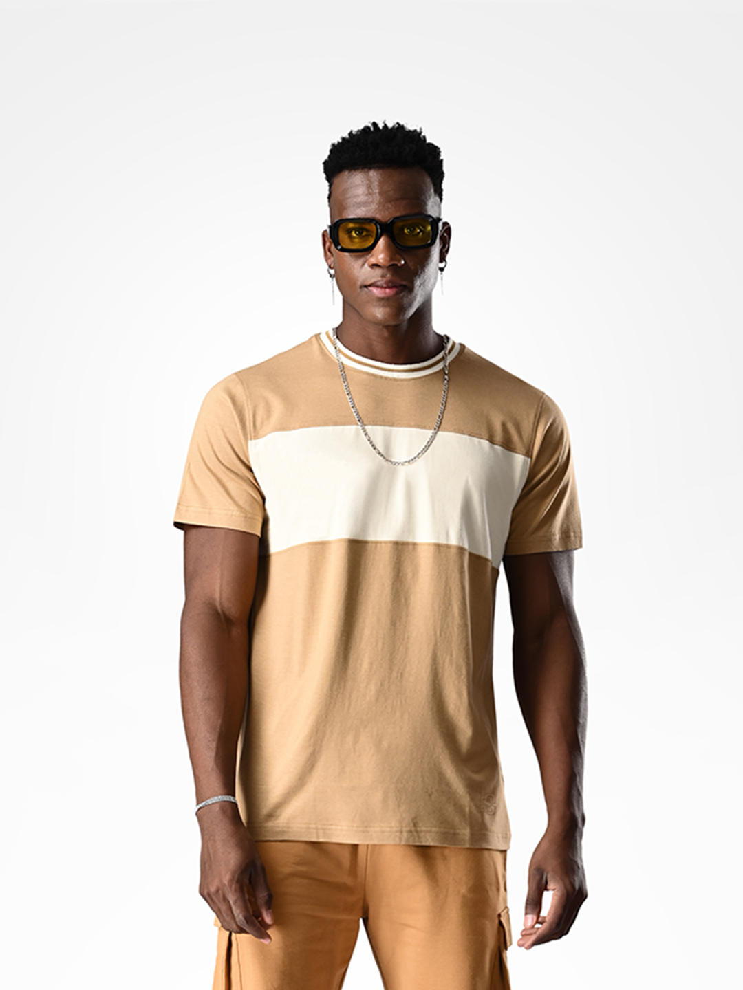 Men Bamboo Brown Bone T-shirt