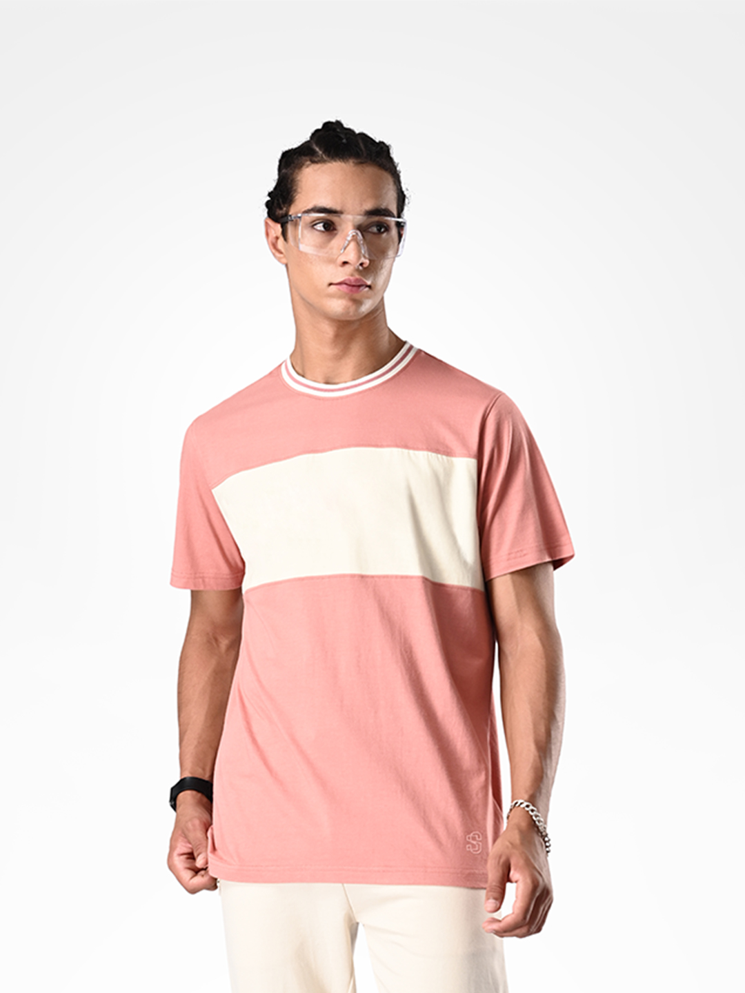 Supa Men Bamboo Desert Pink Bone T-shirt (1)