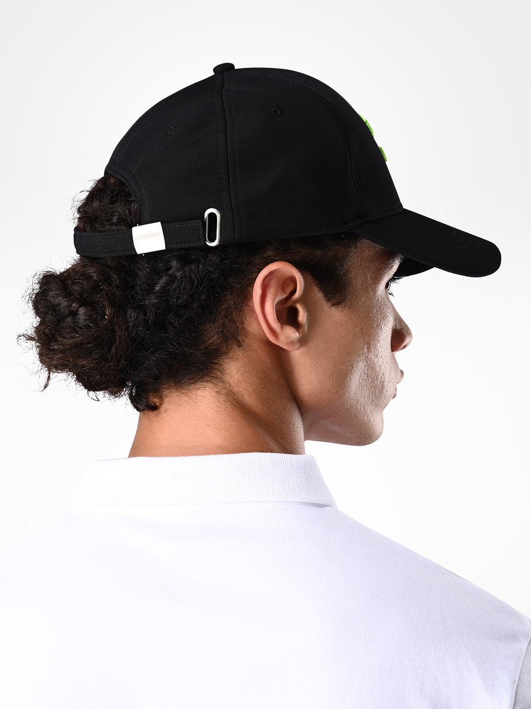 Supa Mens Baseball Black Cap with Neon Embroidery (4)