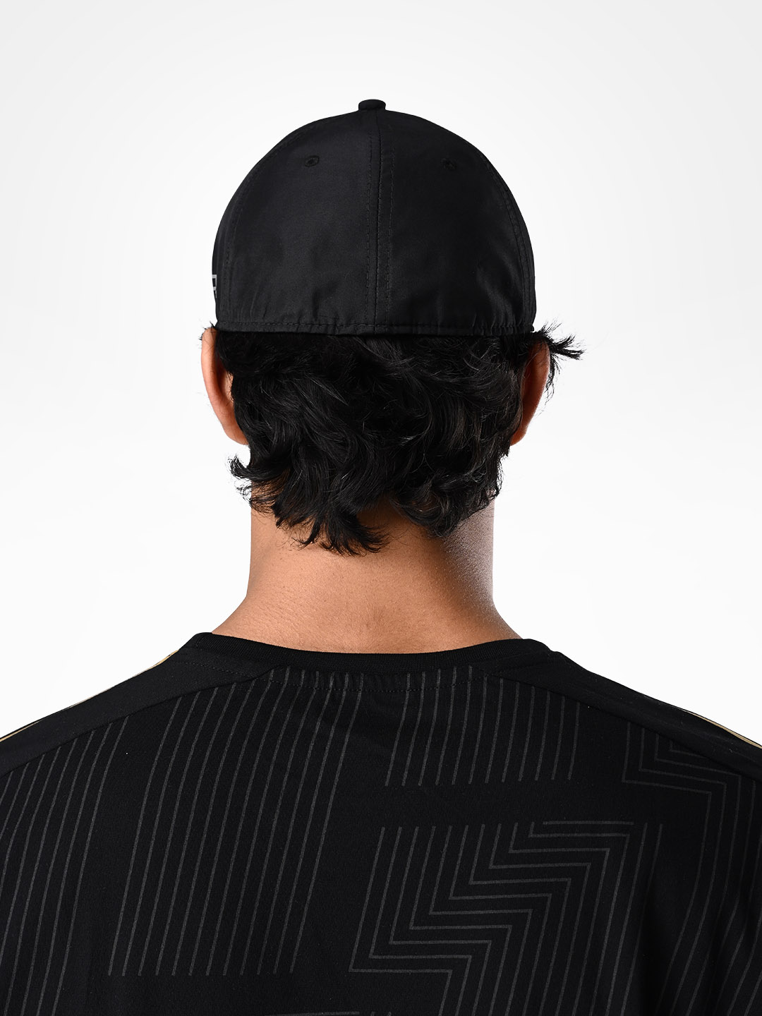 Supa Mens Baseball Reflective Logo Black Cap (4)