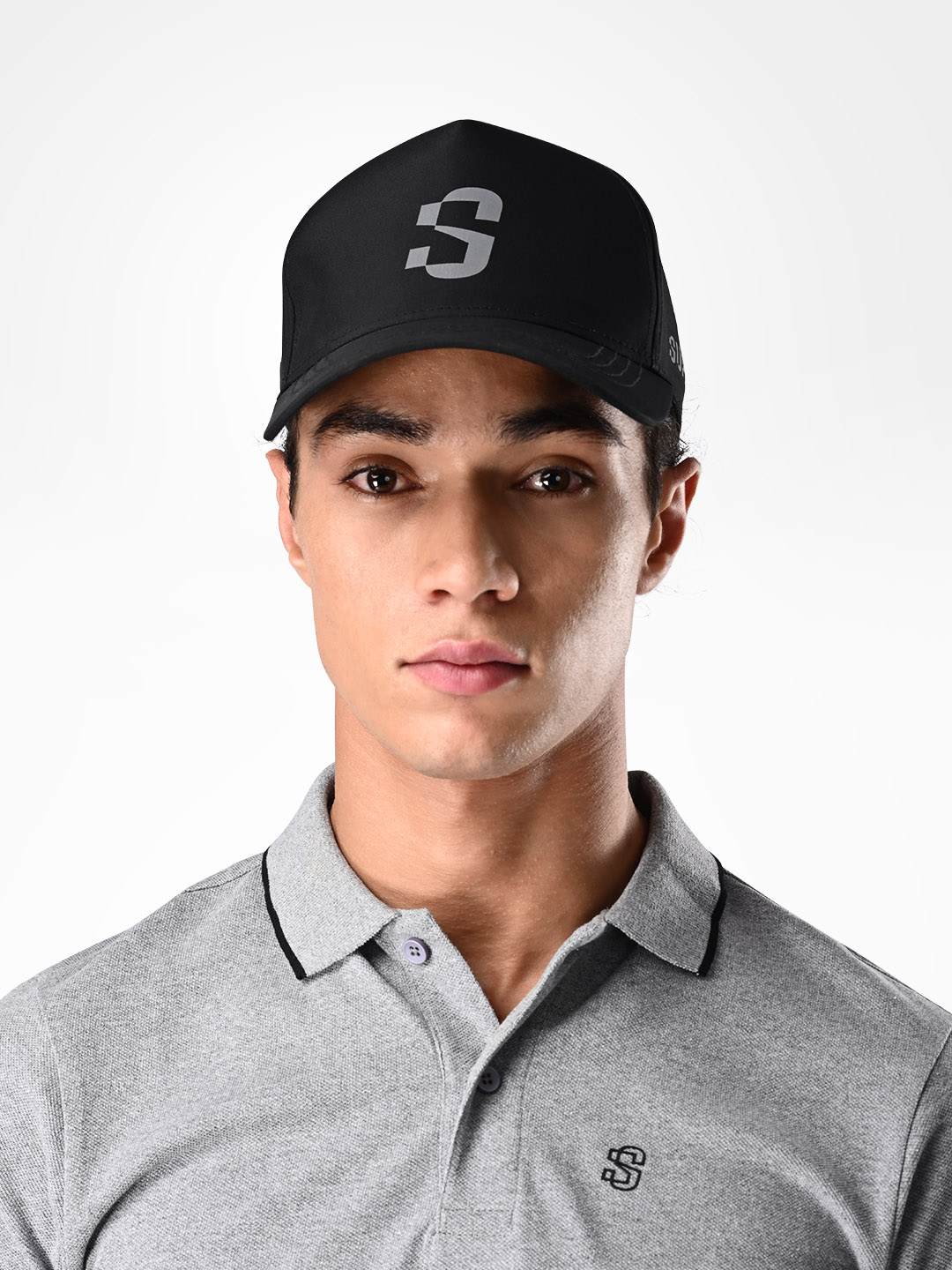 Supa Mens Baseball Reflective Logo Black Cap