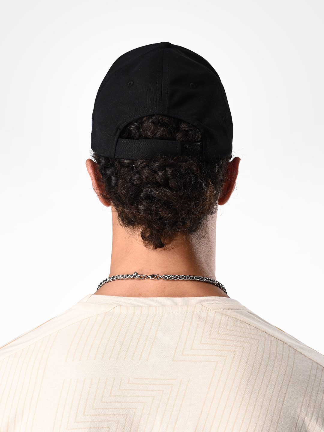 Supa Mens Baseball White Embroidered Black Cap (4)