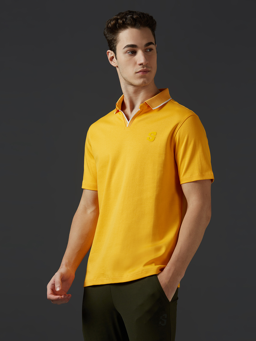 Supa Mustard Polo T-shirt (2)