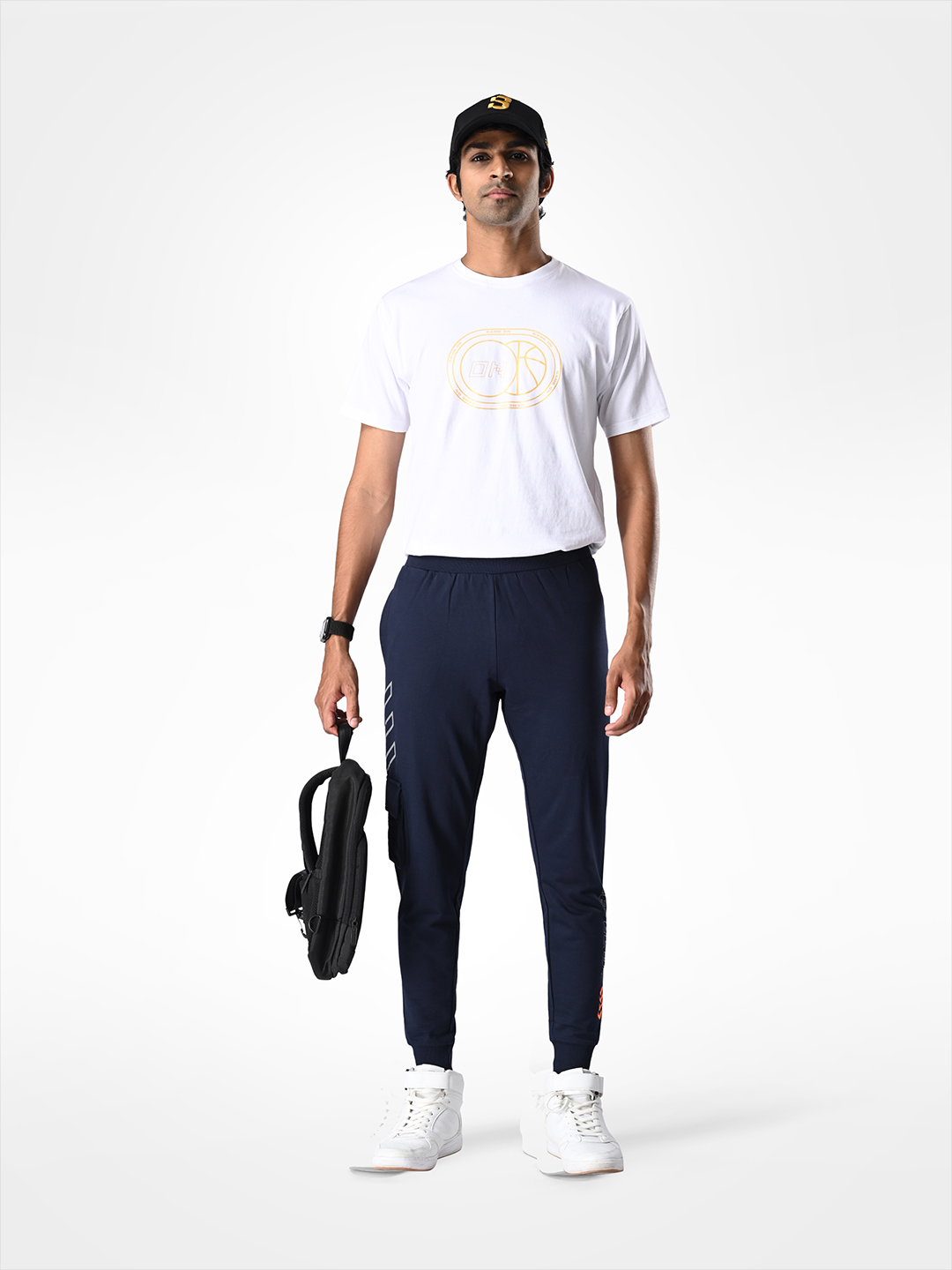 Navy Blue Racing Inspired Joggers