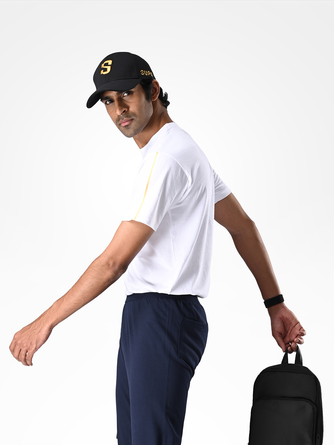 Supa Navy Blue Racing Inspired Joggers (3)