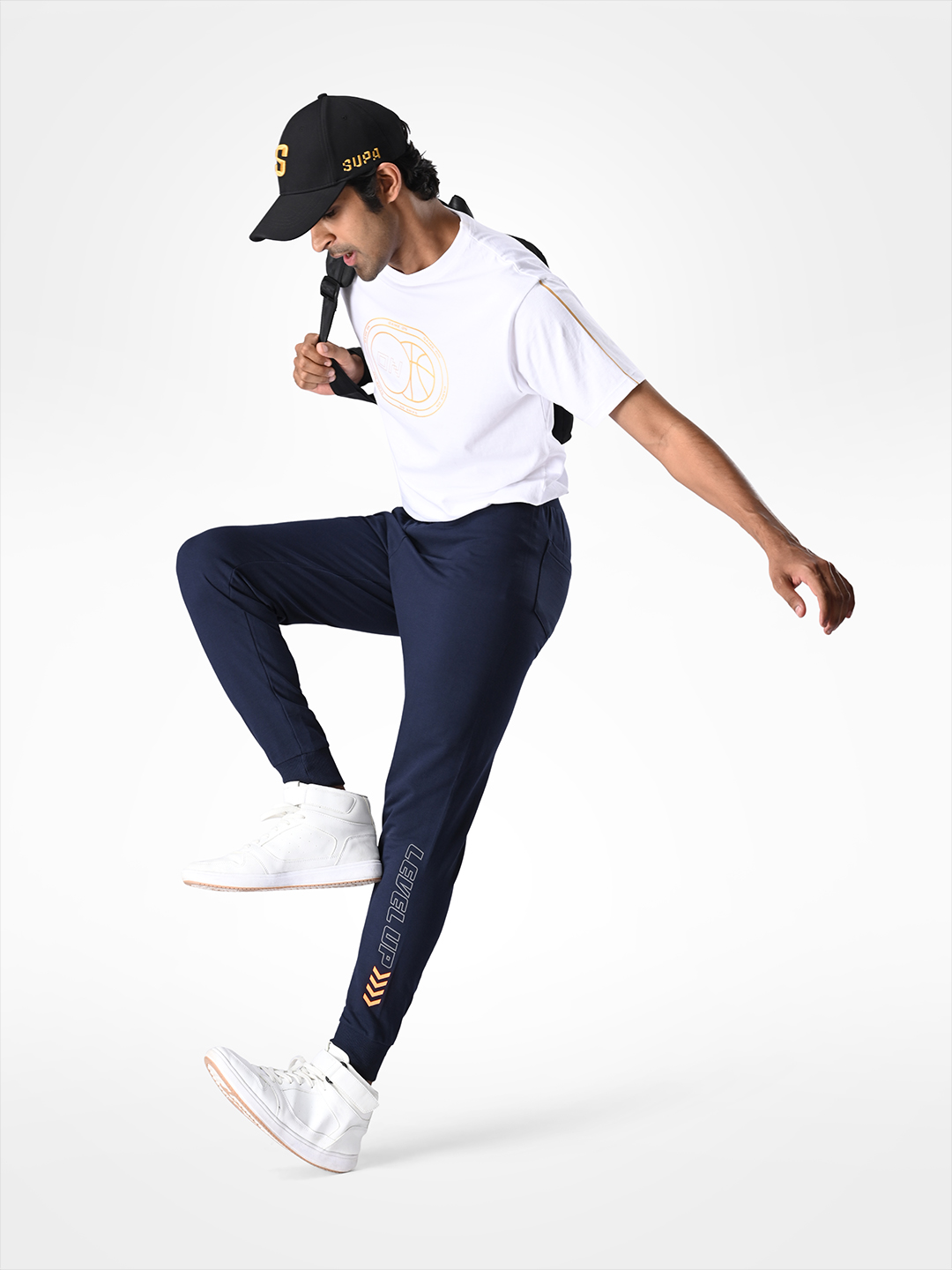 Supa Navy Blue Racing Inspired Joggers (5)