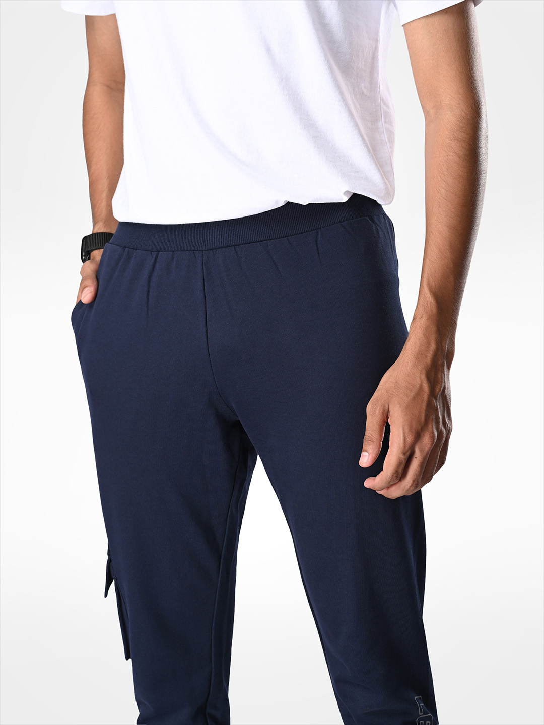 Supa Navy Blue Racing Inspired Joggers (6)