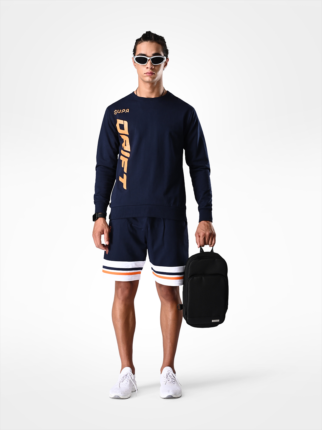 Supa Navy Drift Printed Sweatshirt (9)