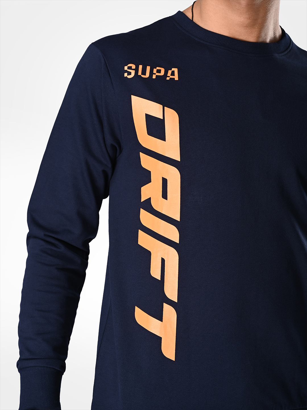 Supa Navy Drift Printed Sweatshirt (5)