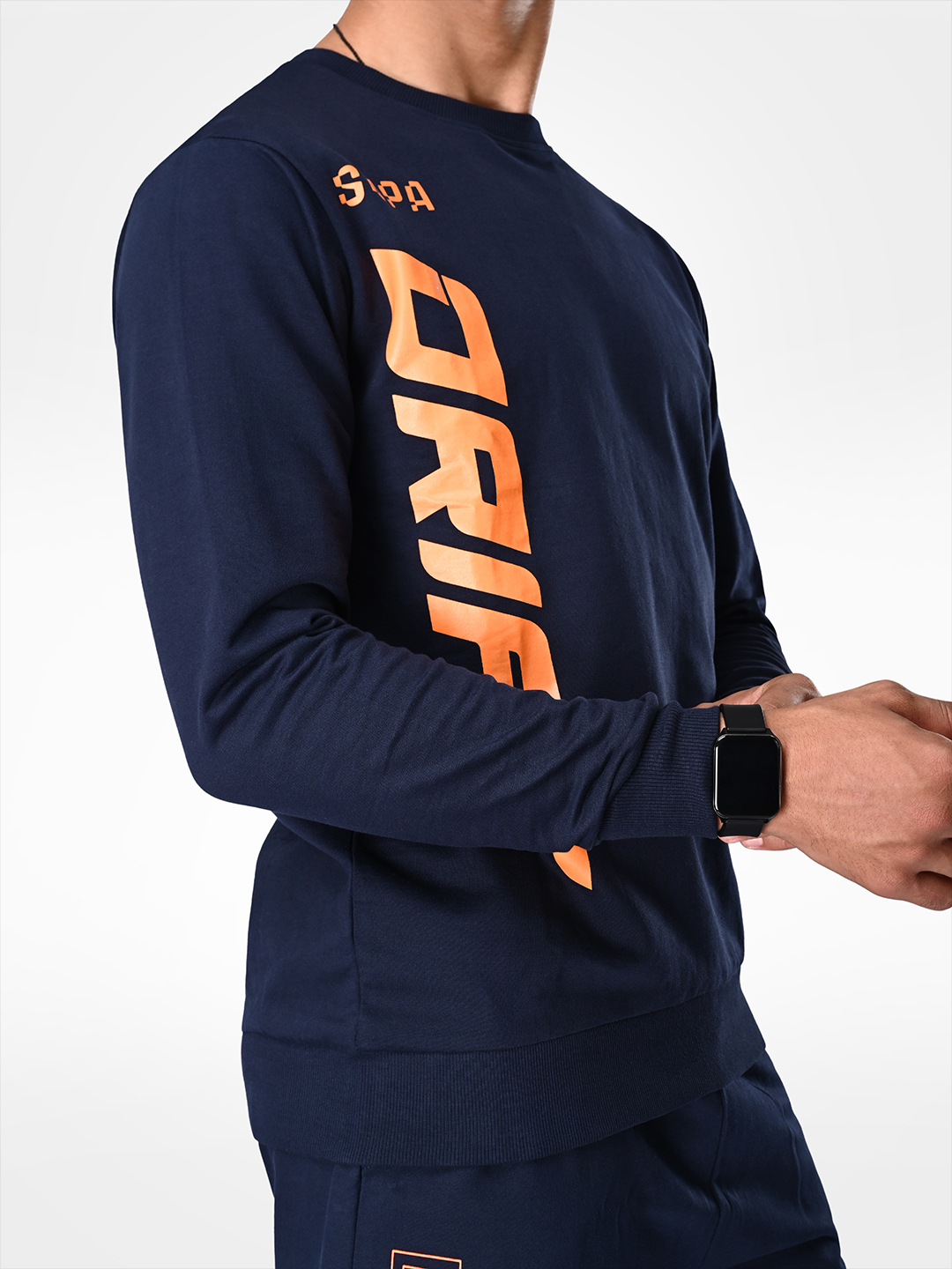 Supa Navy Drift Printed Sweatshirt (6)