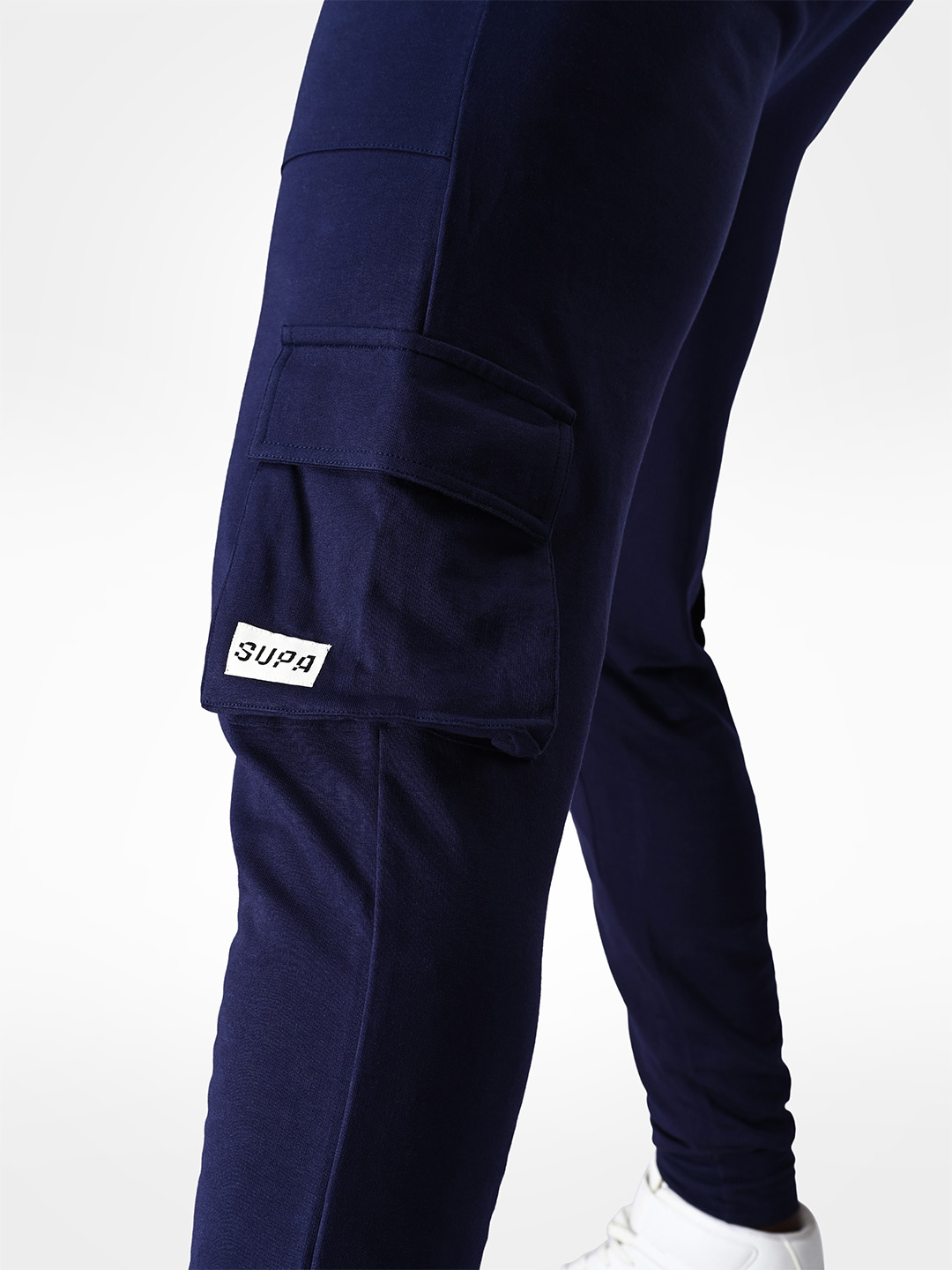 Supa Navy Logo Printed Joggers (8)