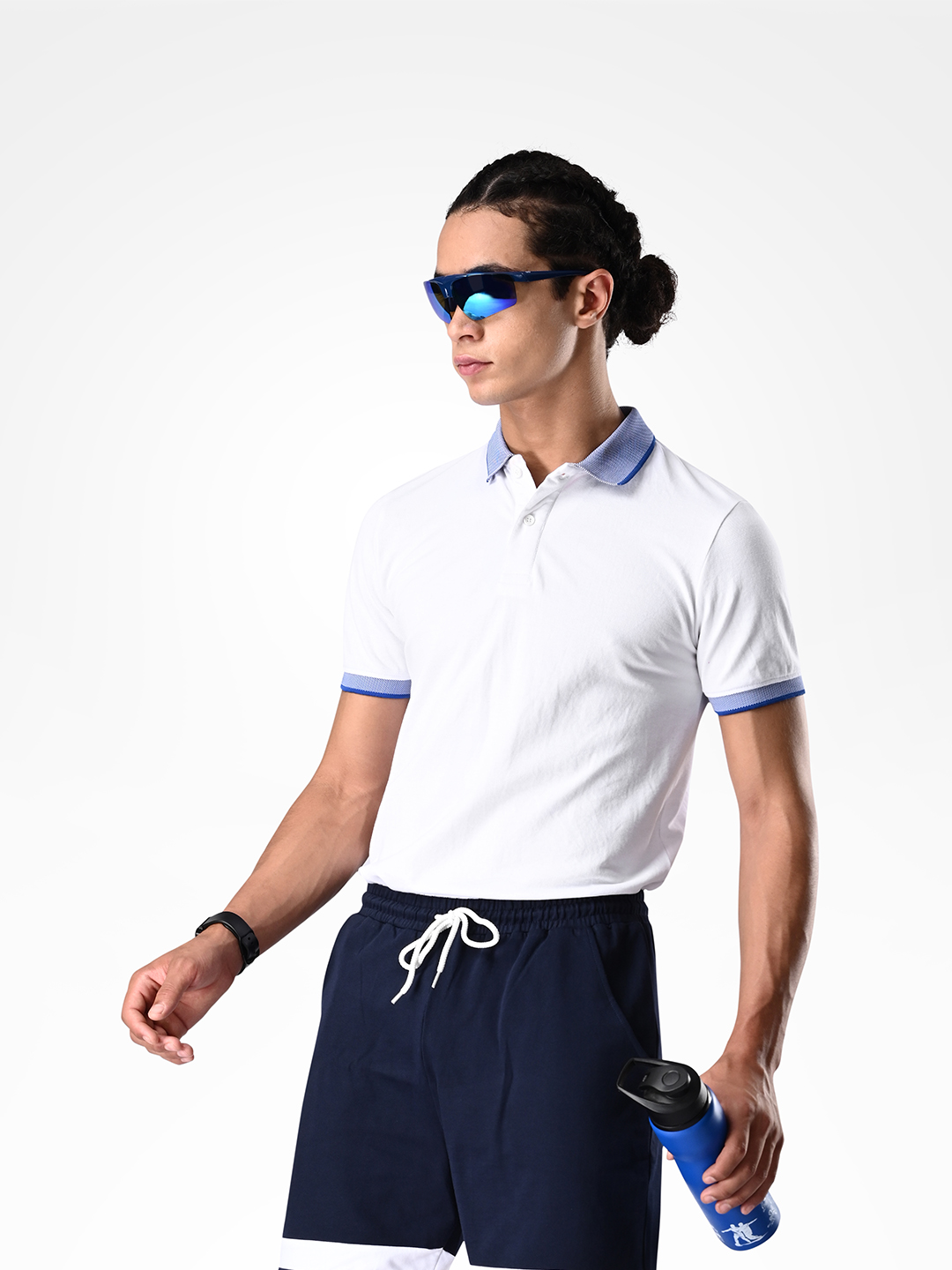 Supa Navy Shorts with Logo (8)