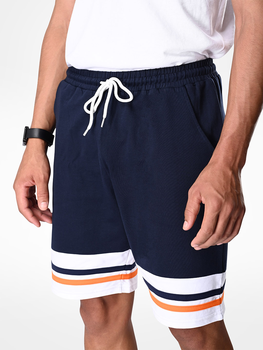 Supa Navy Shorts with Logo (3)