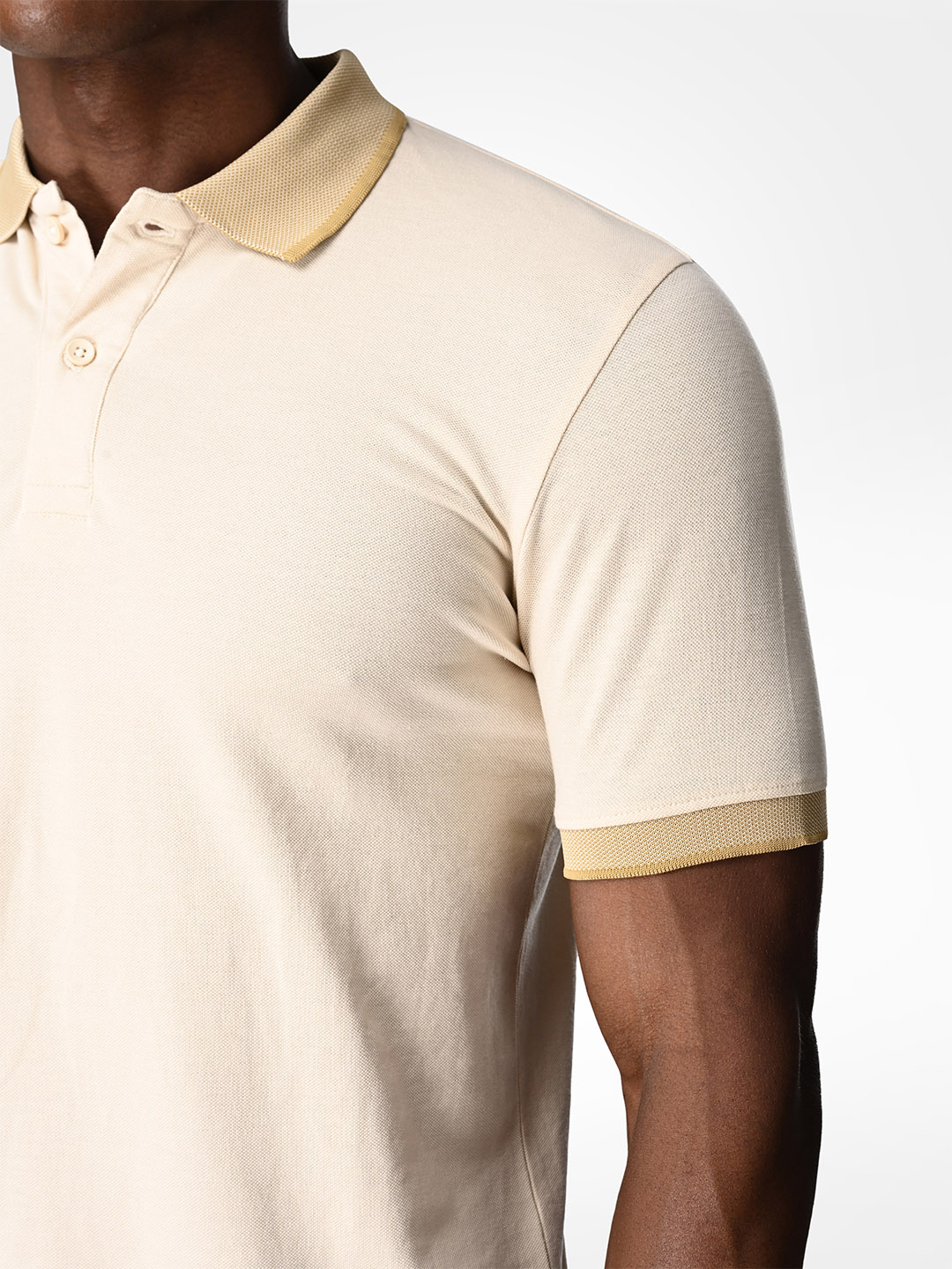 Supa Off White & Gold Polo T-shirt (5)