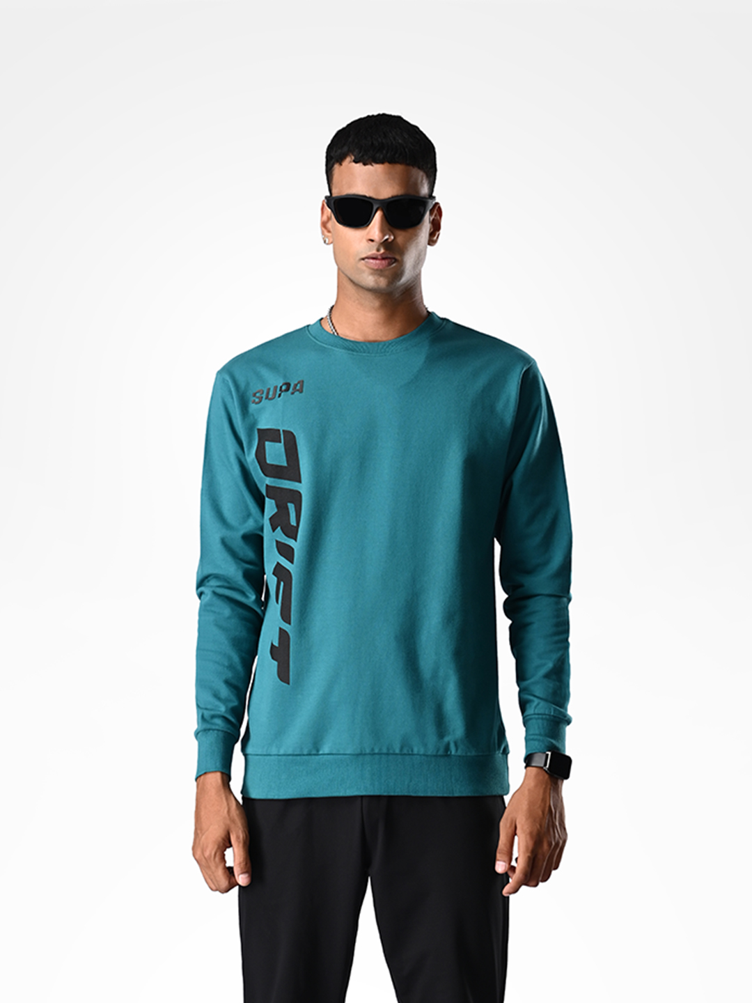 Supa Olive Drift Printed Sweatshirt