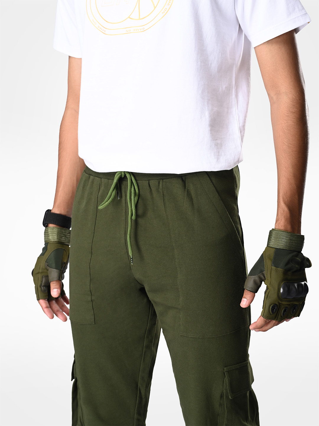 Supa Olive Logo Printed Joggers (3)