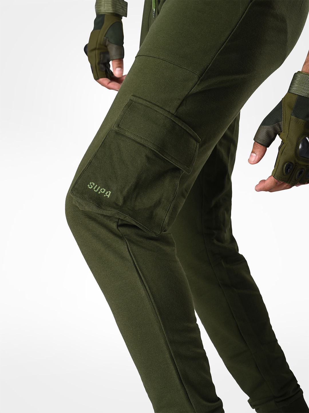 Supa Olive Logo Printed Joggers (6)