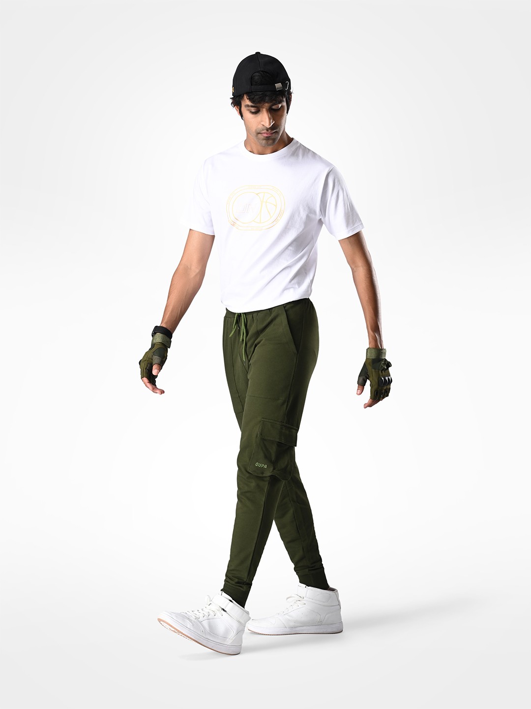 Supa Olive Logo Printed Joggers (9)