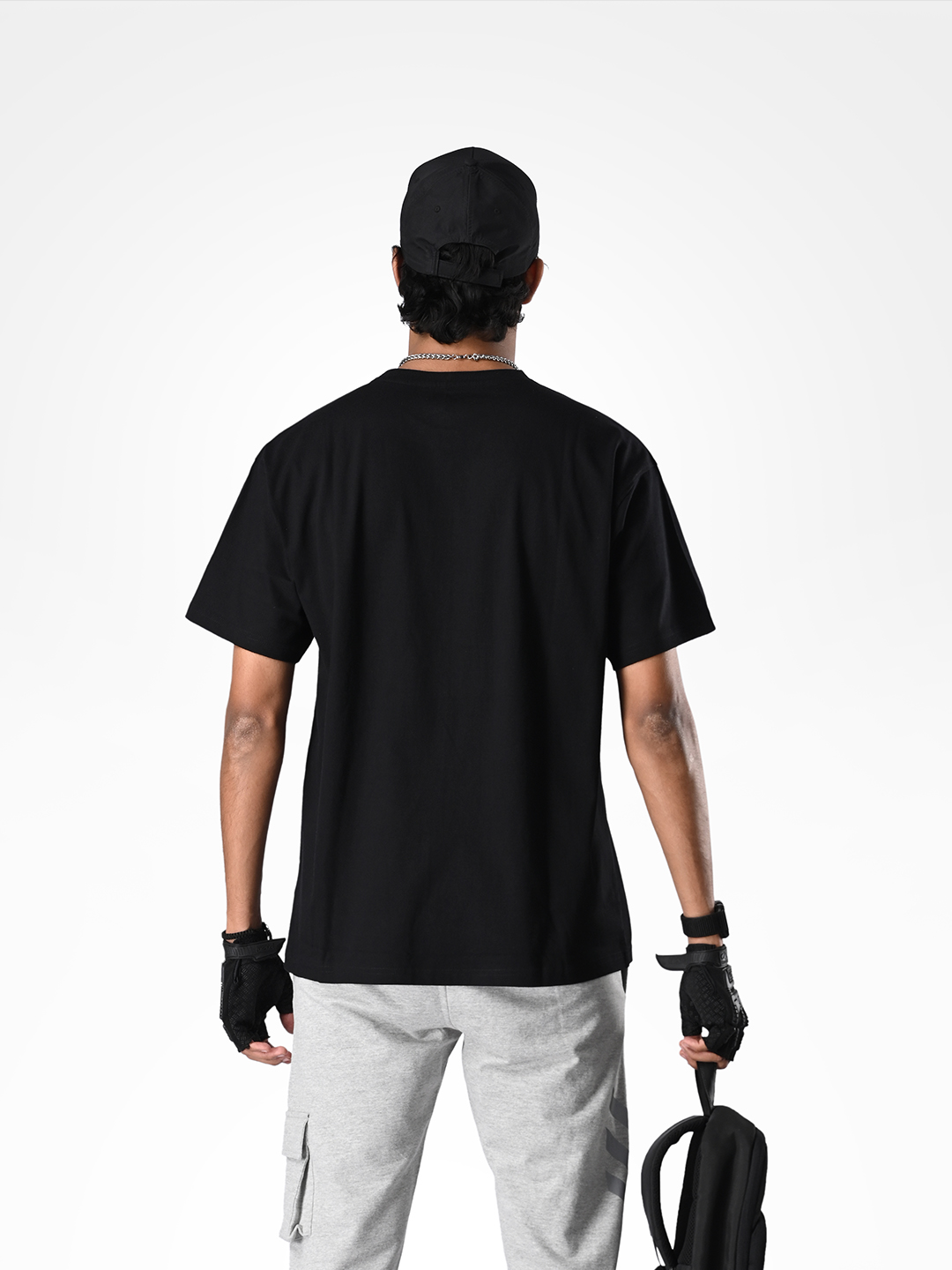 Supa Oversized Core Black T-shirt (4)